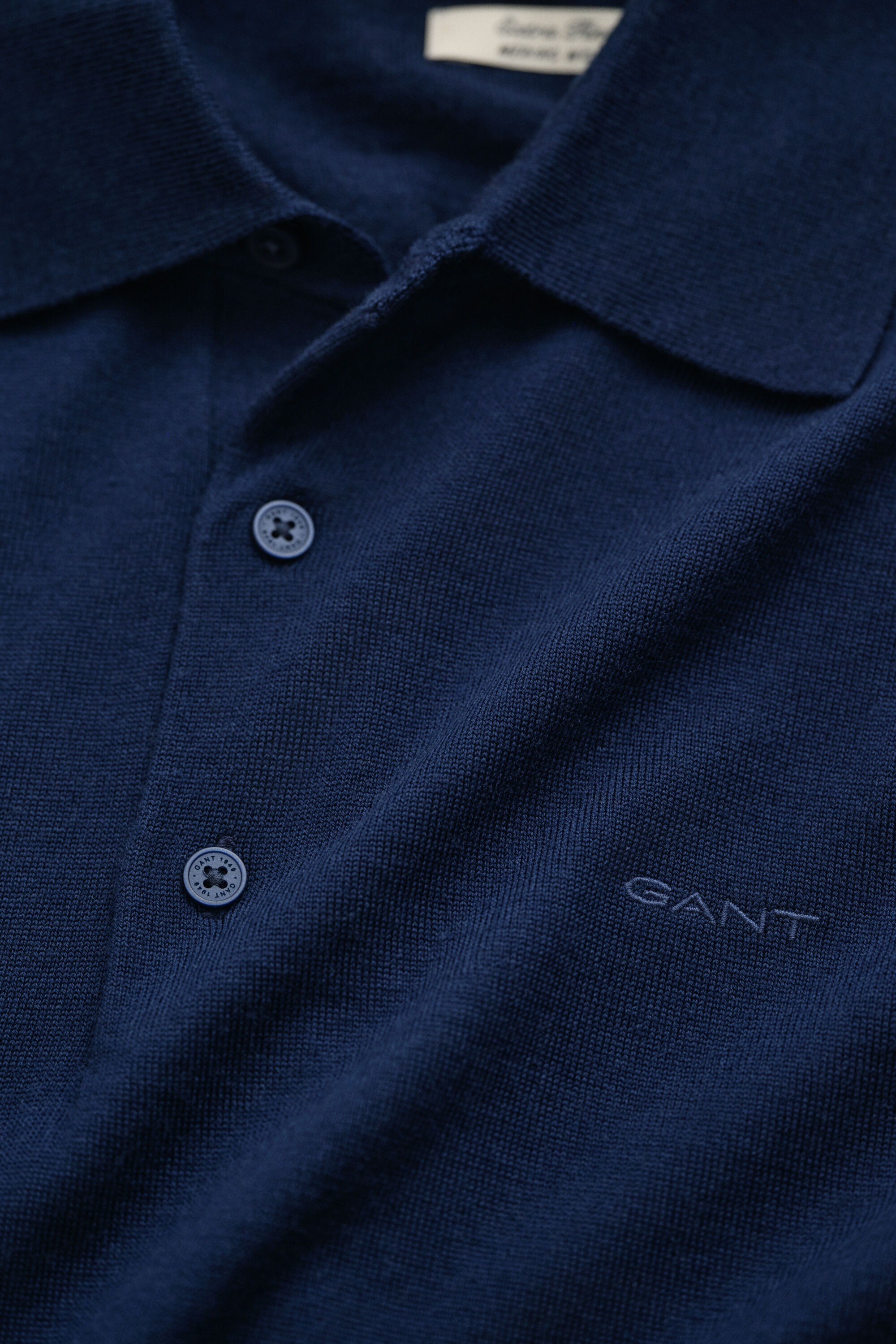 Polopullover aus extrafeiner Merinowolle