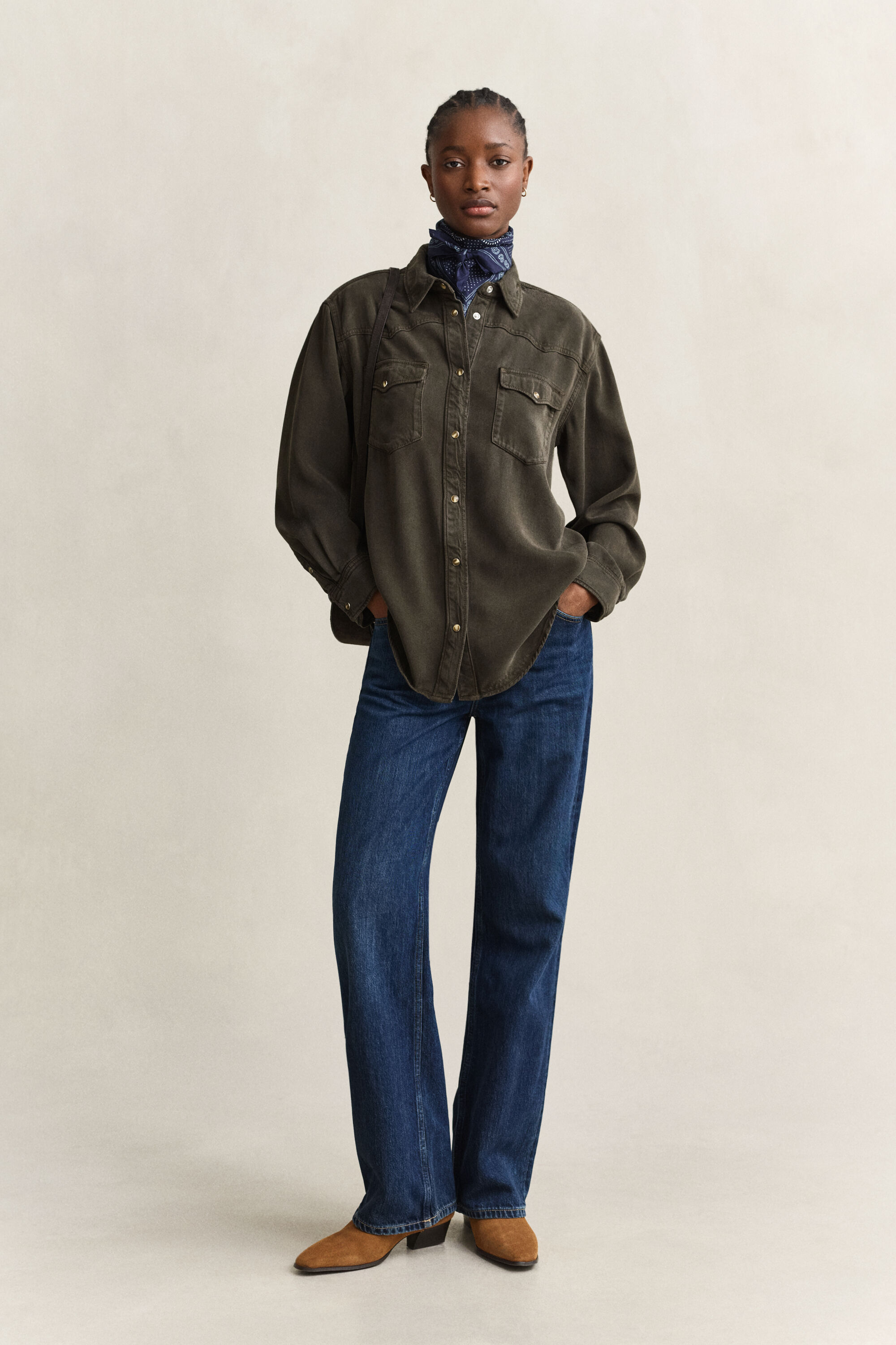 Ranger Bluse aus Denim-Twill