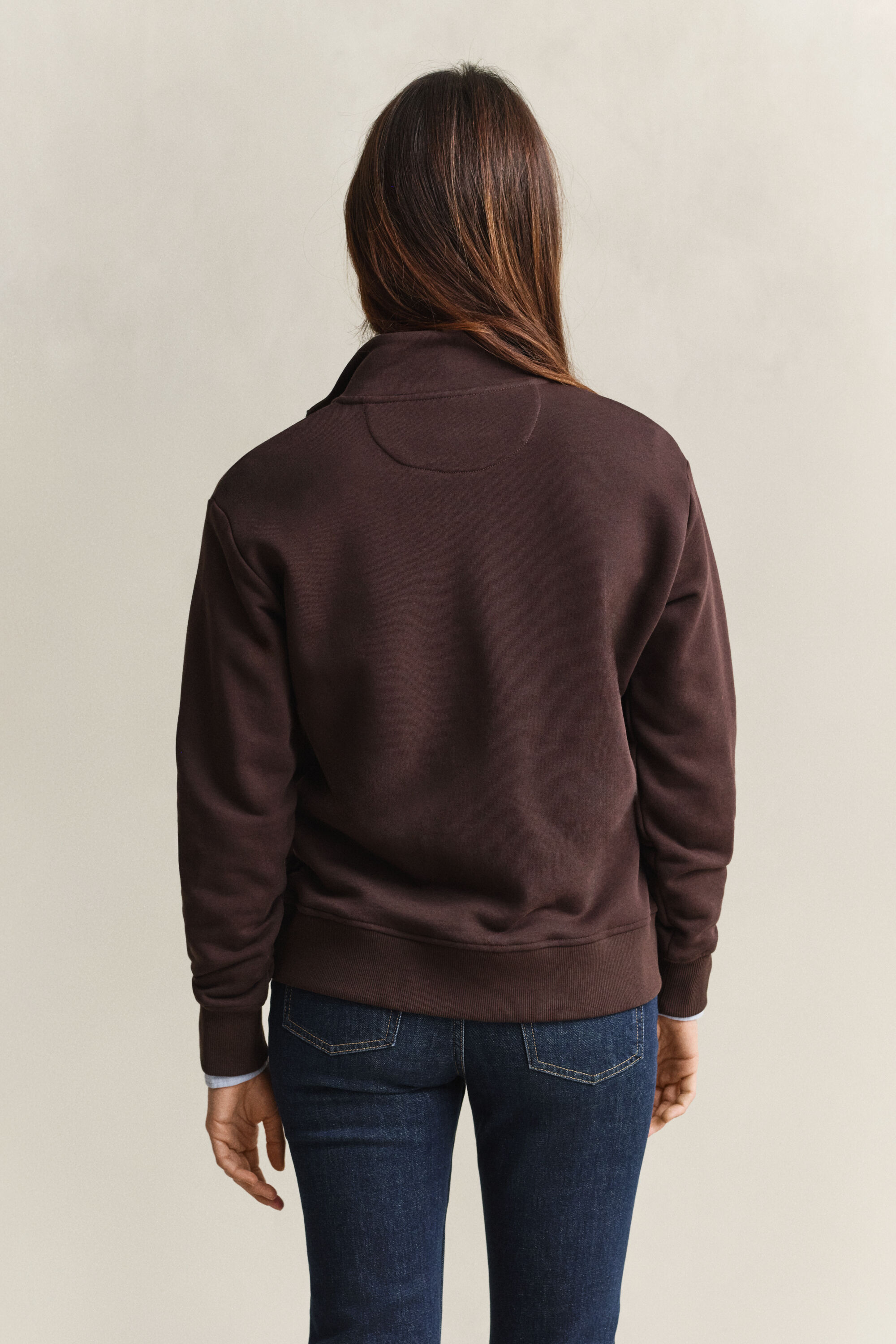 Shield Sweatshirt mit Reißverschlusskragen
