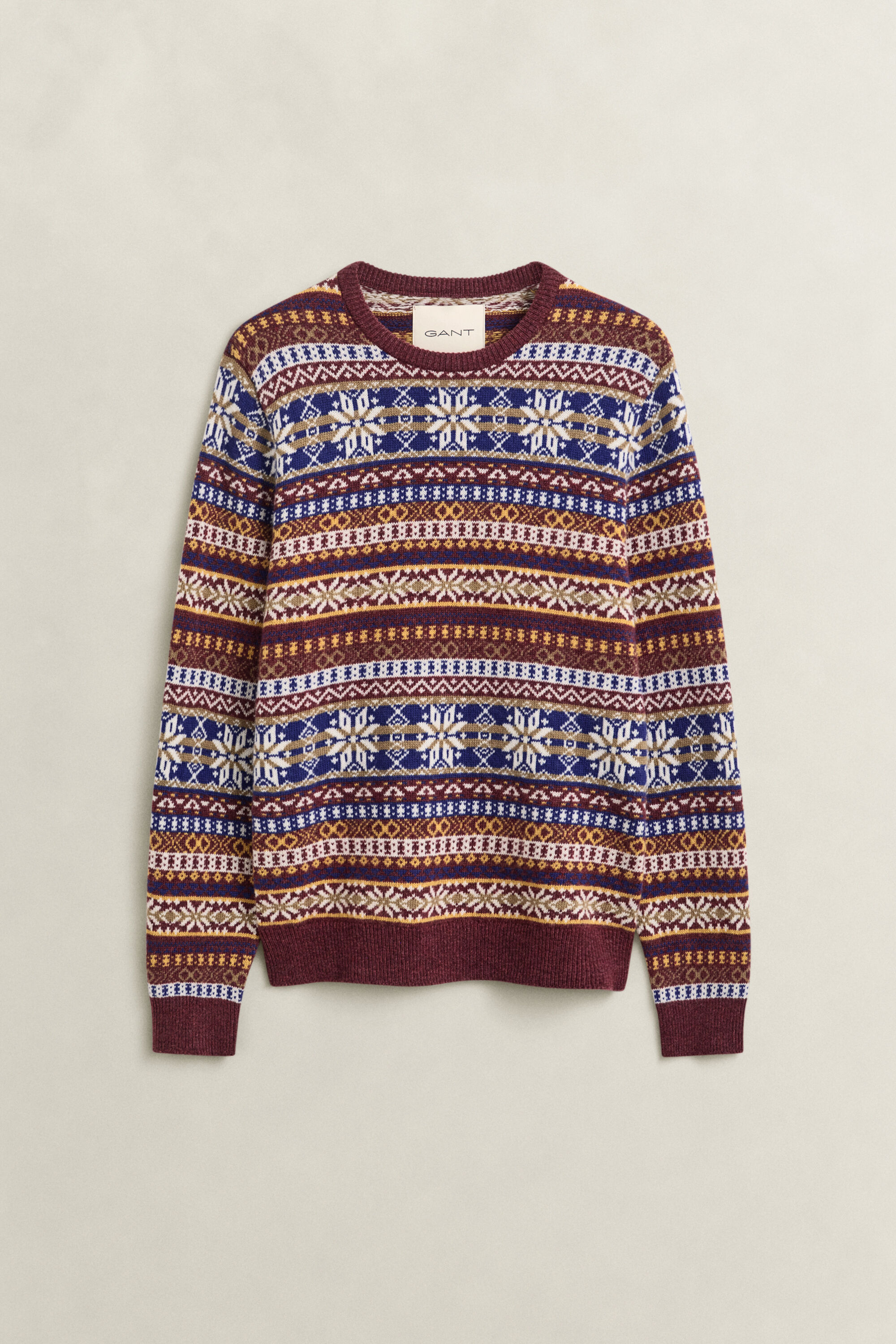 Fair Isle Rundhalspullover