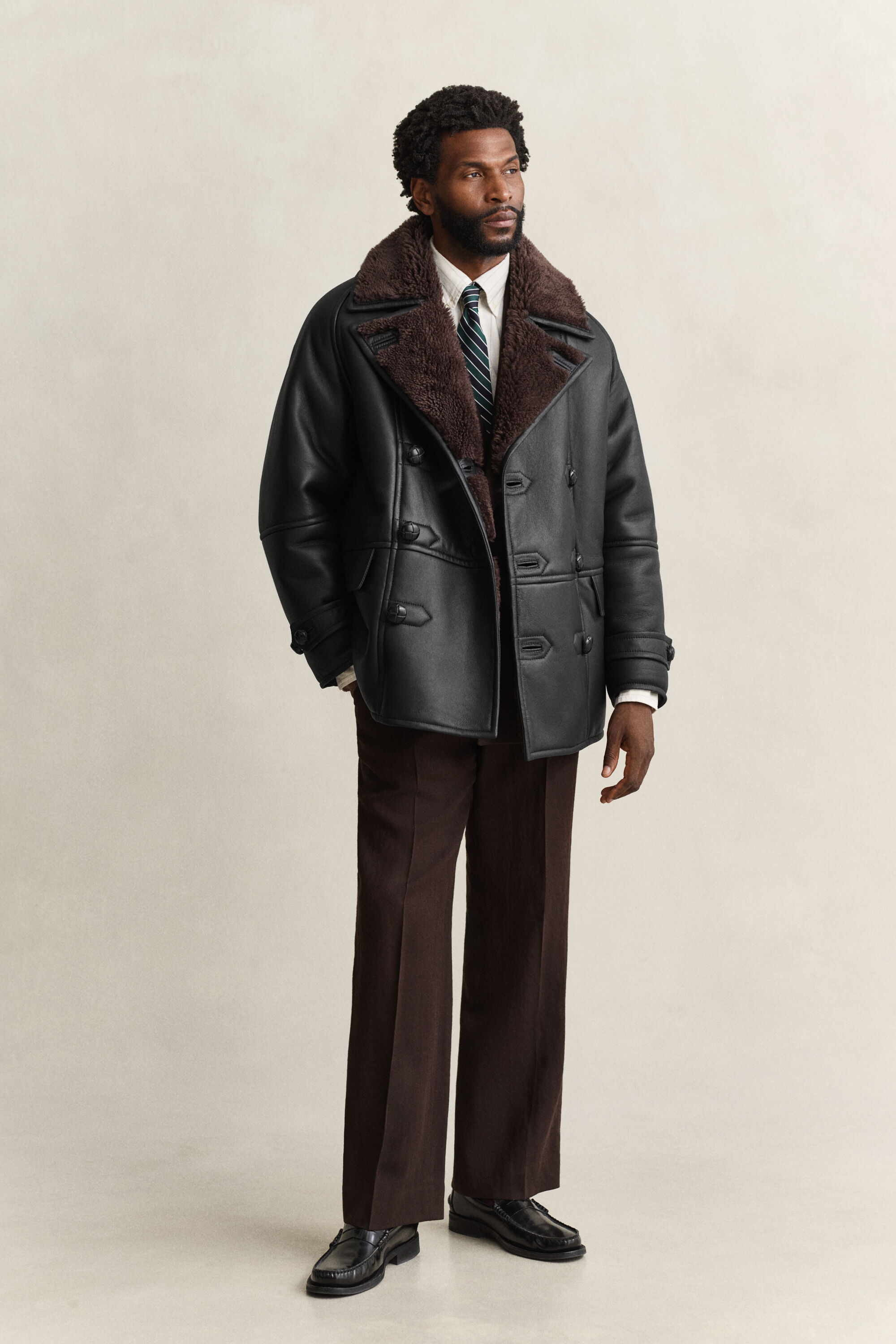 Caban aus Shearling