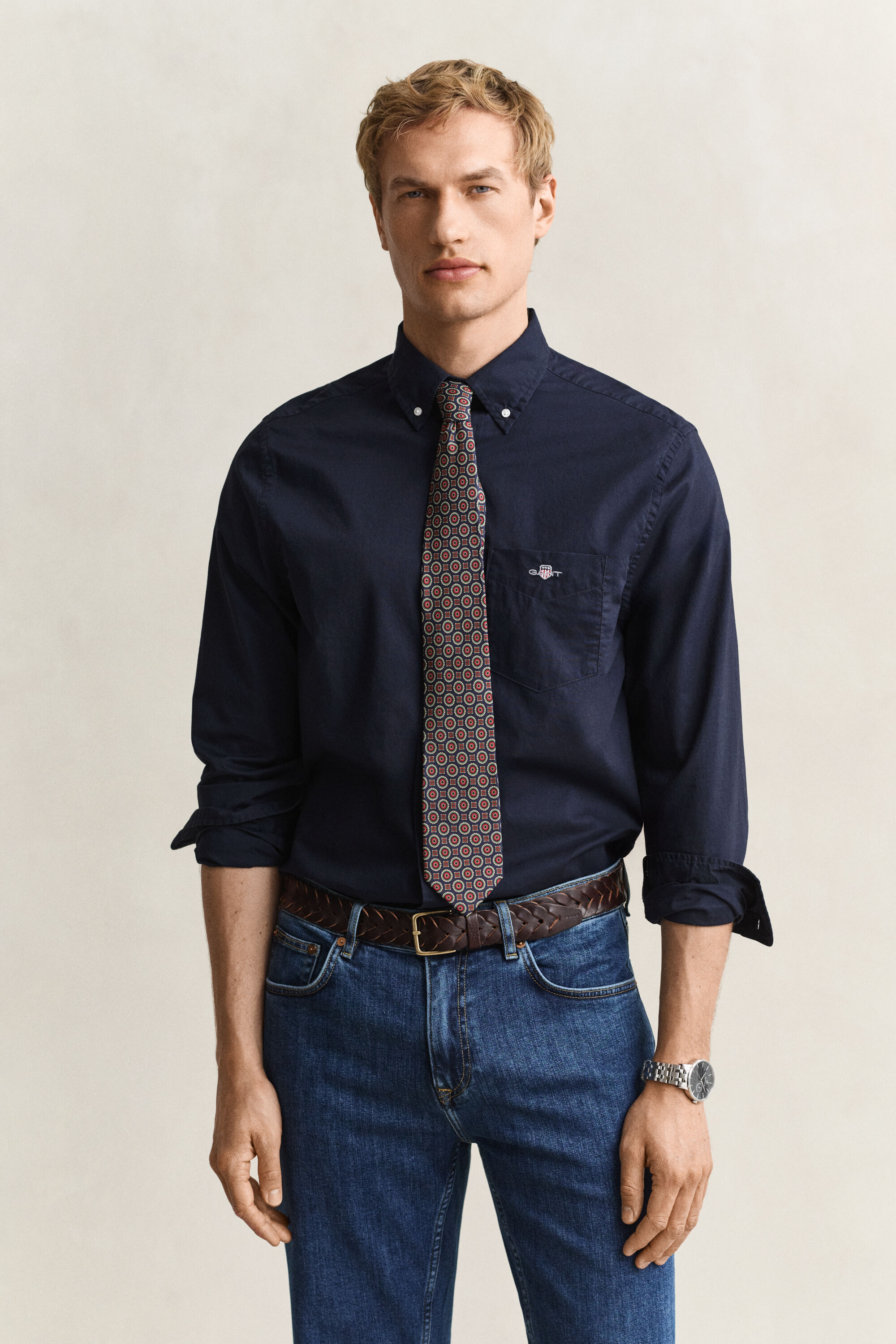 Classic Regular Fit Popeline Hemd