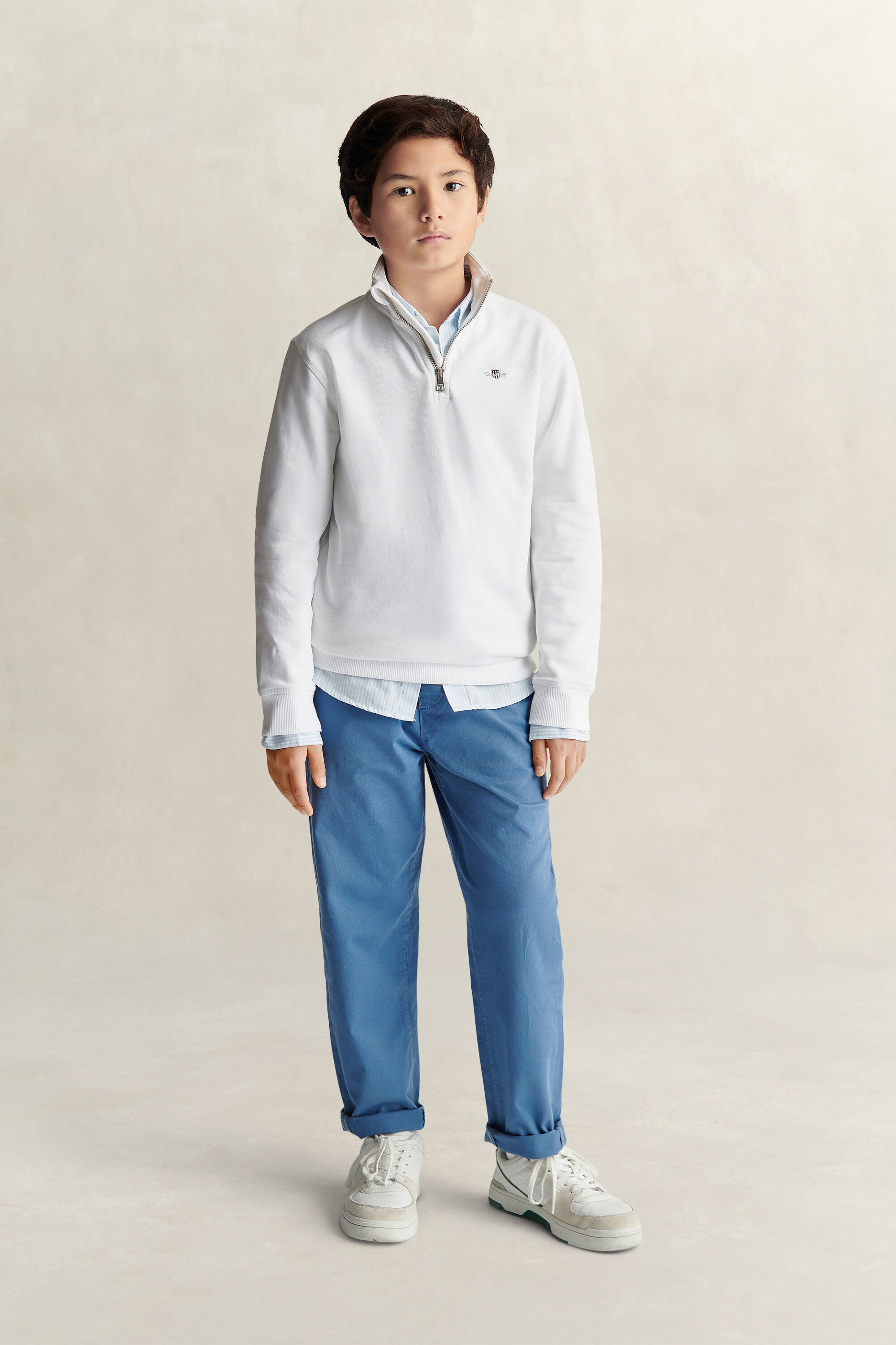 Teen Boys Sweatshirt mit Reißverschlusskragen