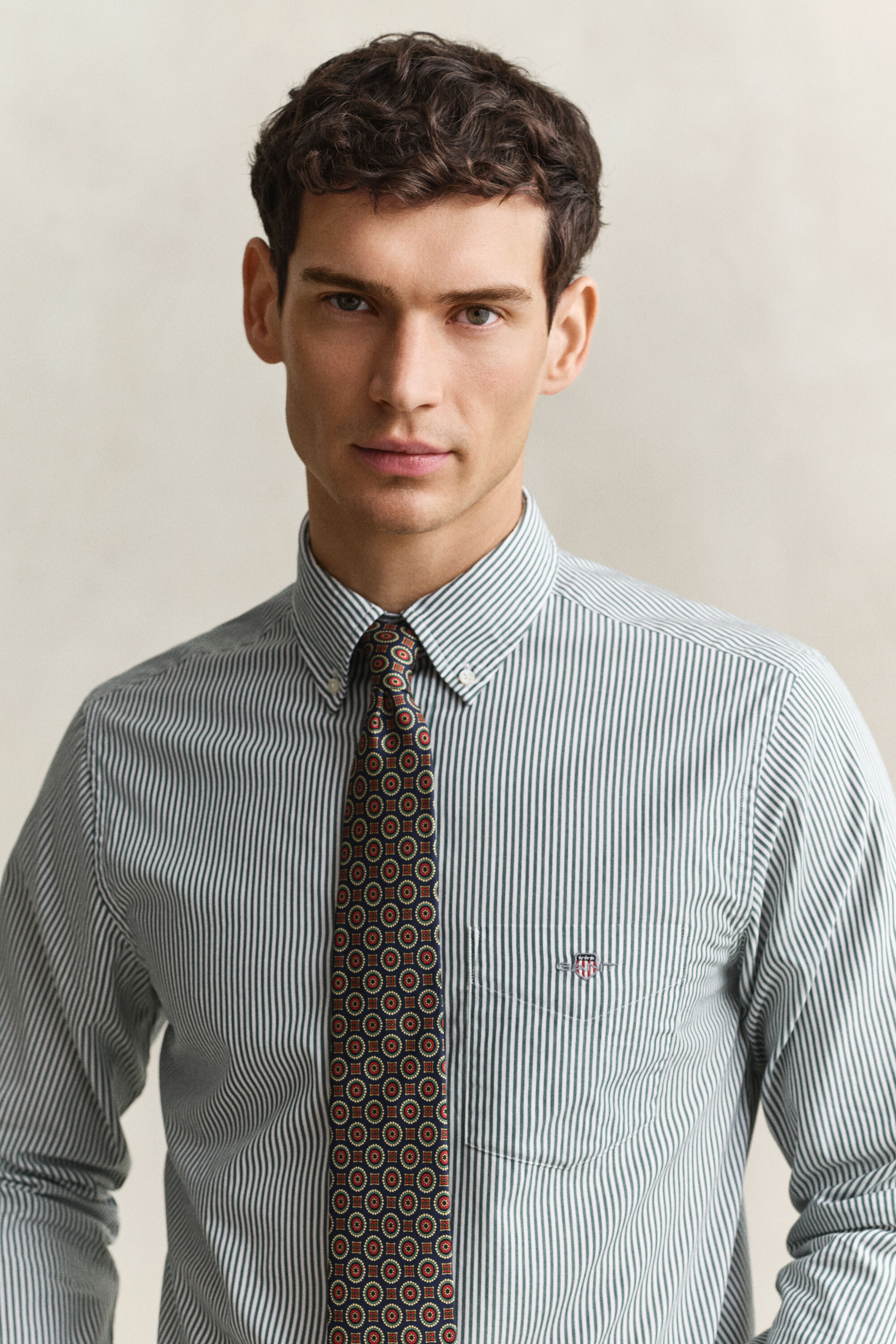 Banker Stripe Classic Popeline Hemd
