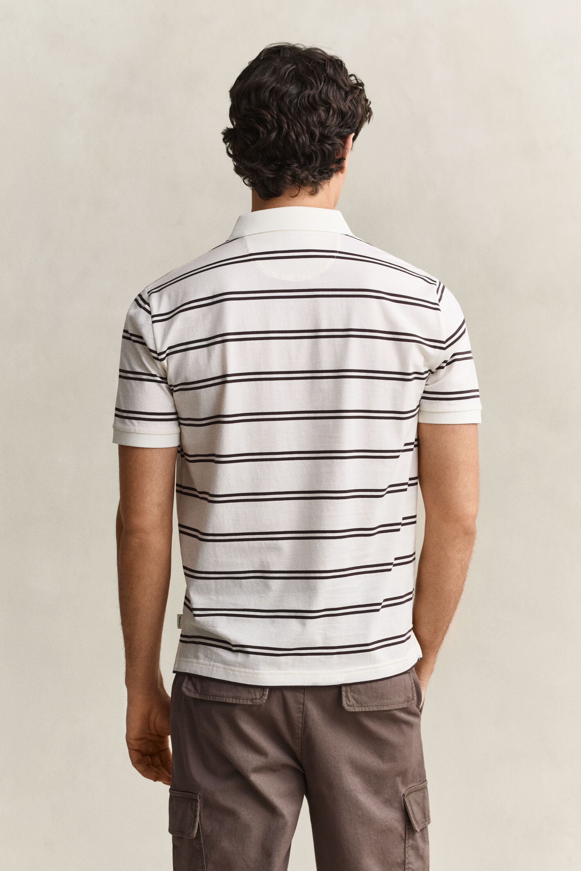 Gestreiftes Poloshirt aus Pima-Baumwolle