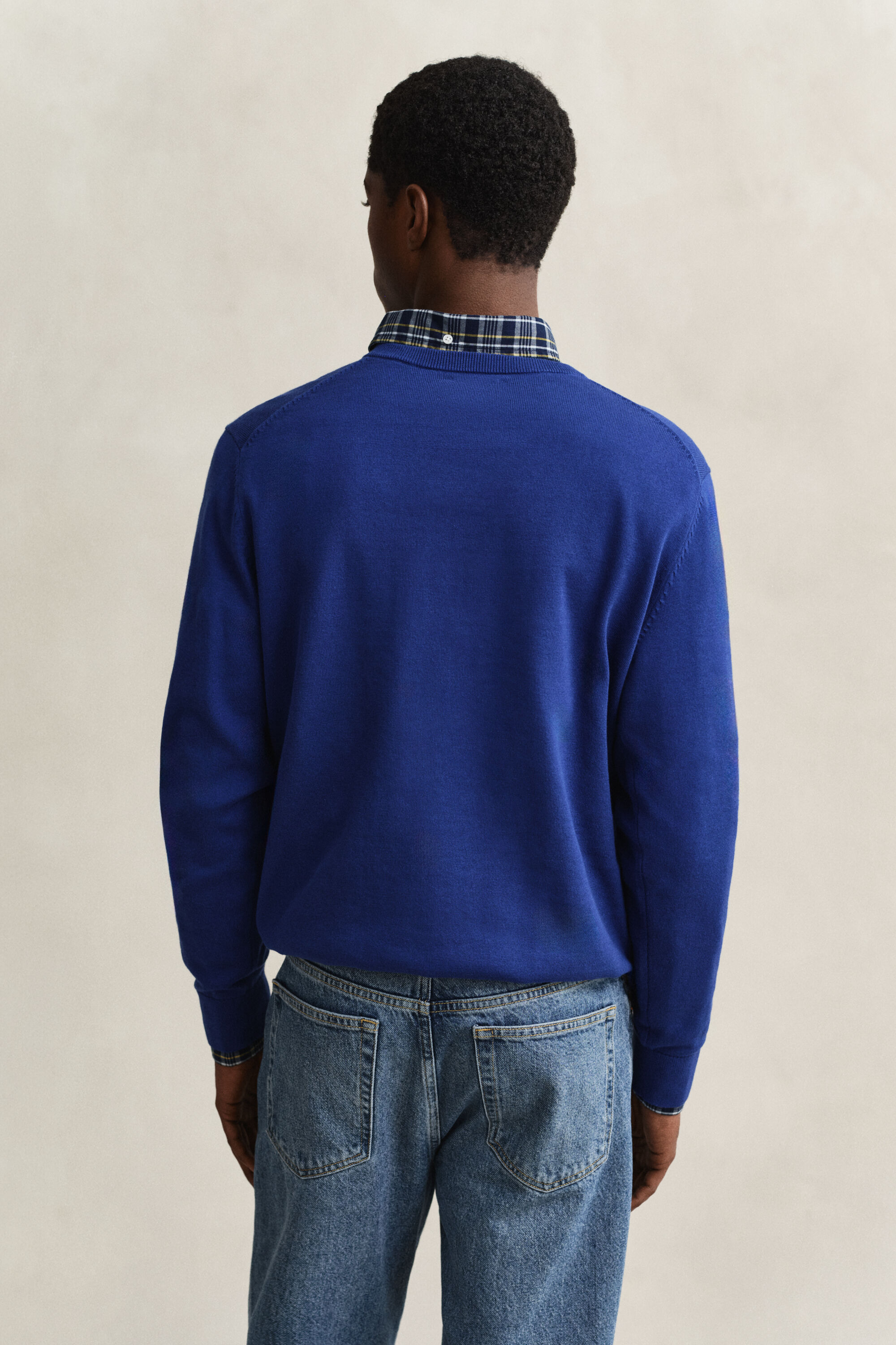 Klassischer V-Neck Pullover aus Baumwolle