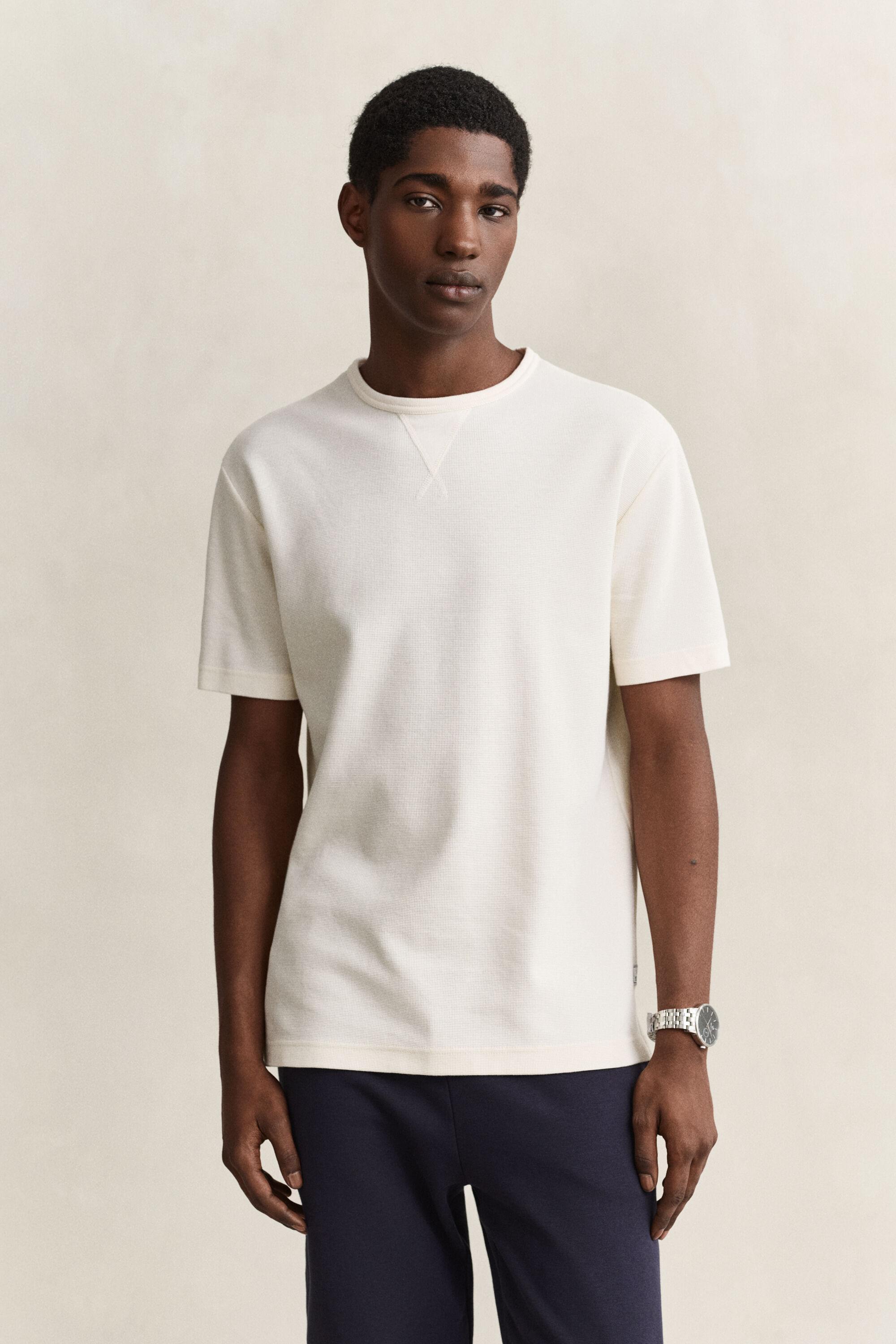 Strukturiertes T-Shirt