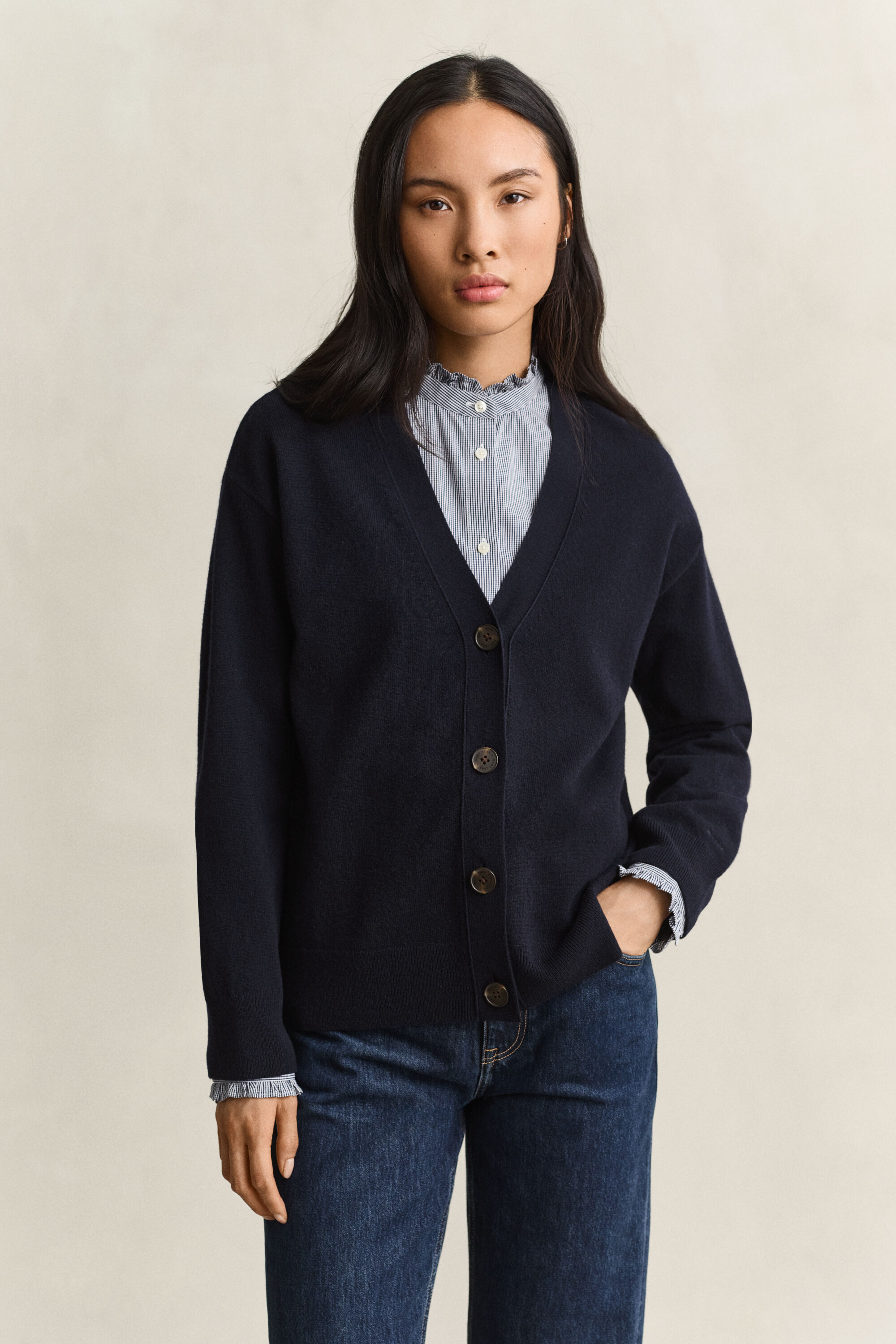 Superfine Lambswool Strickjacke