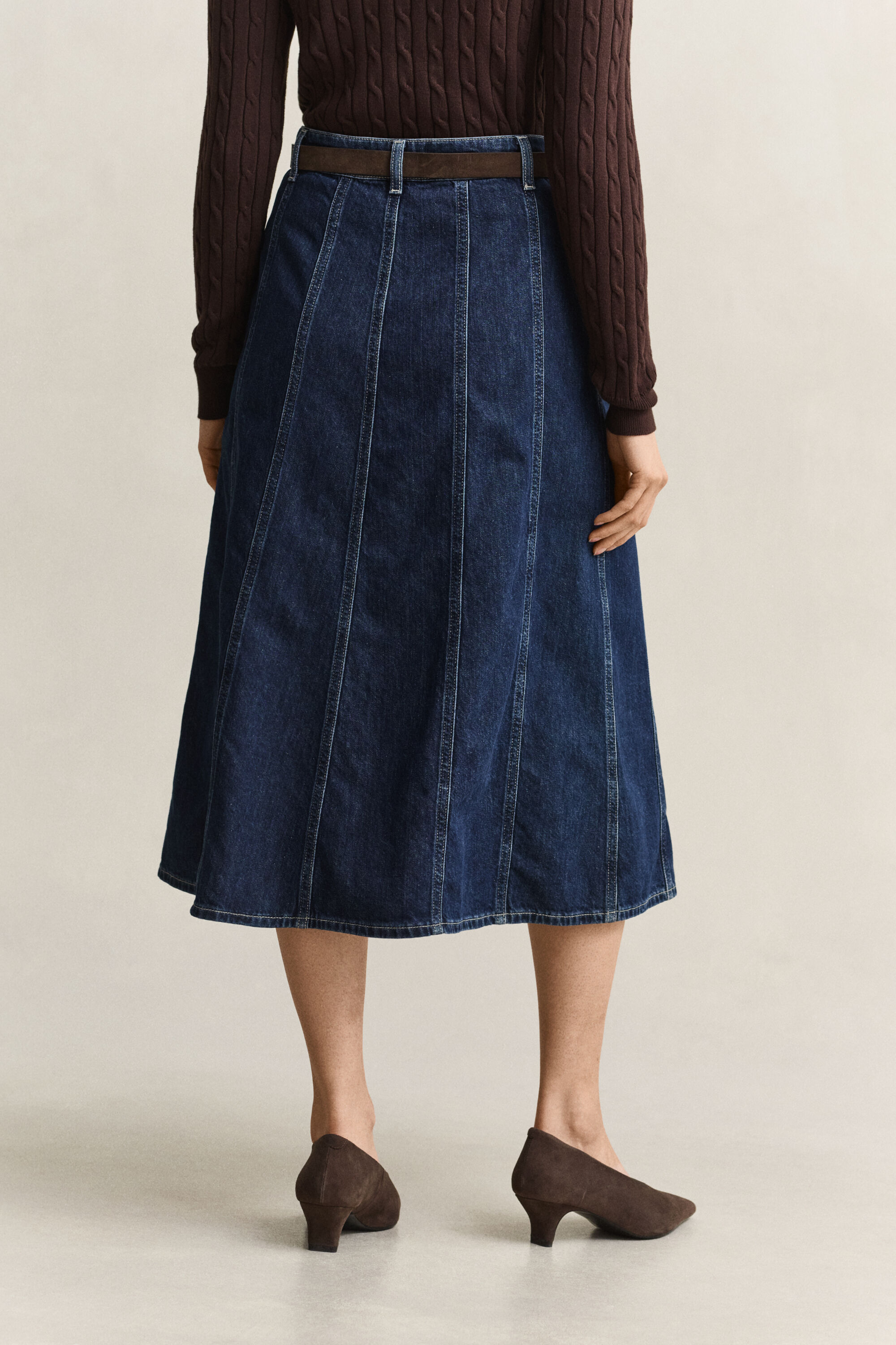Ausgestellter Jeansrock