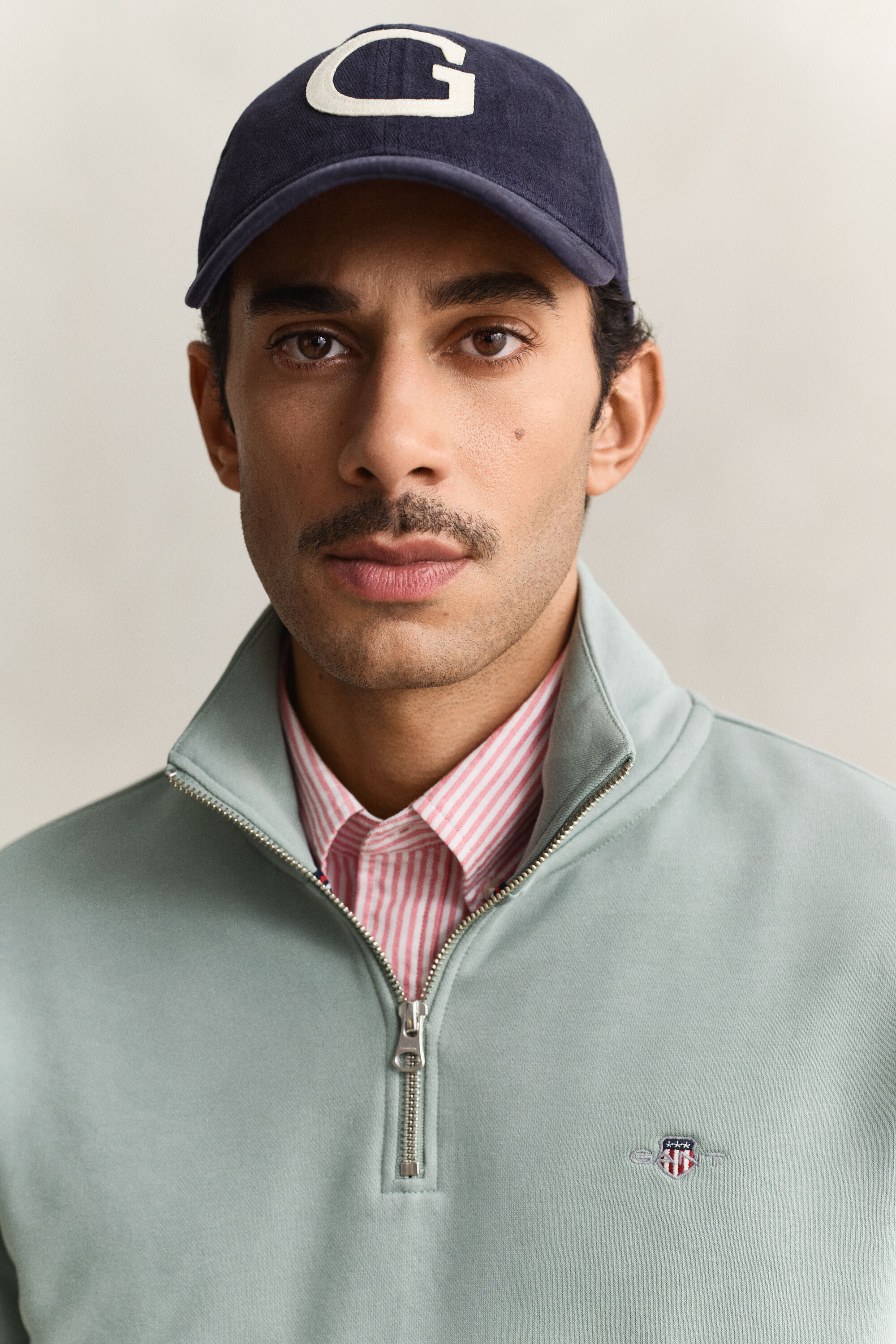 Shield Sweatshirt mit halblangem Reißverschluss