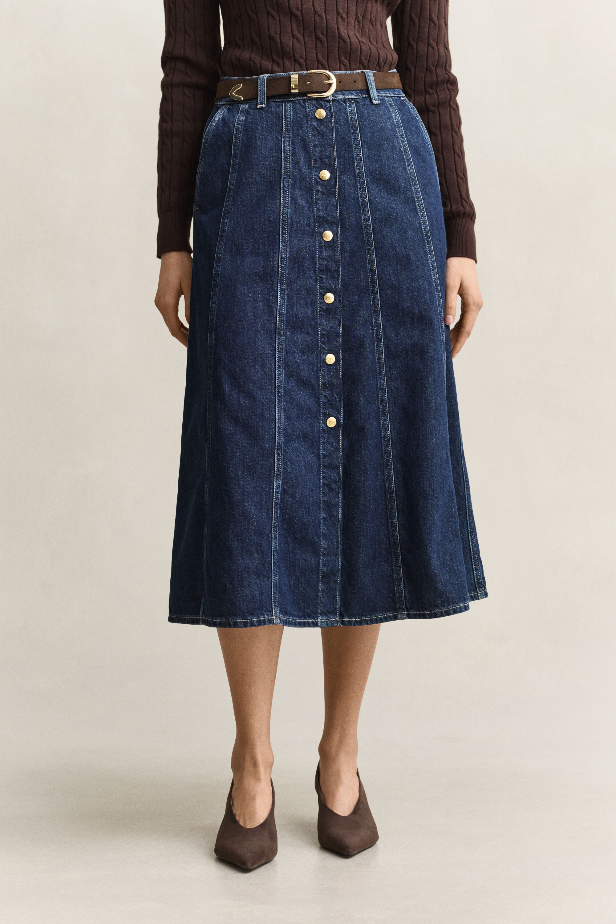 Ausgestellter Jeansrock