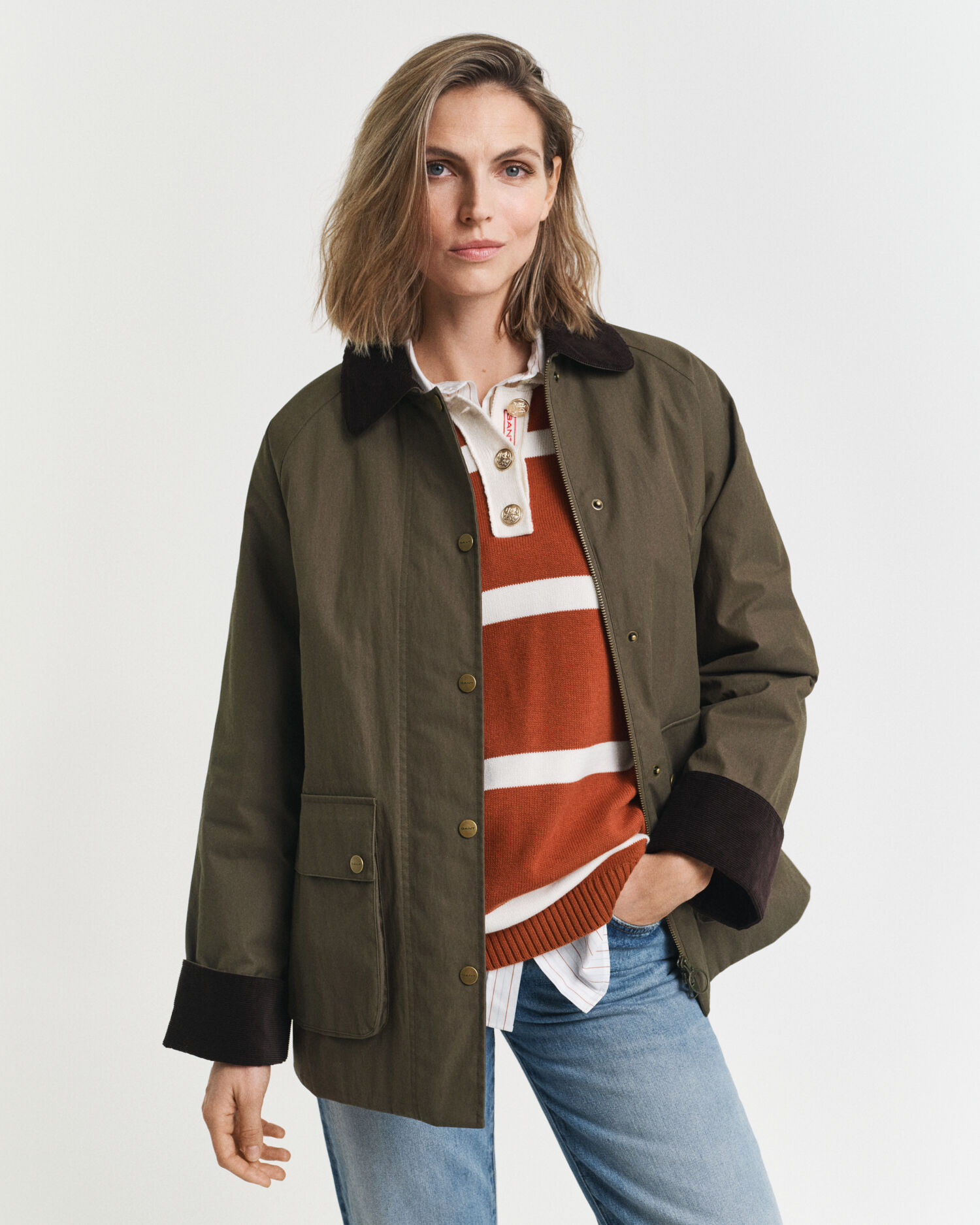 Waxed Cotton Barn Jacke