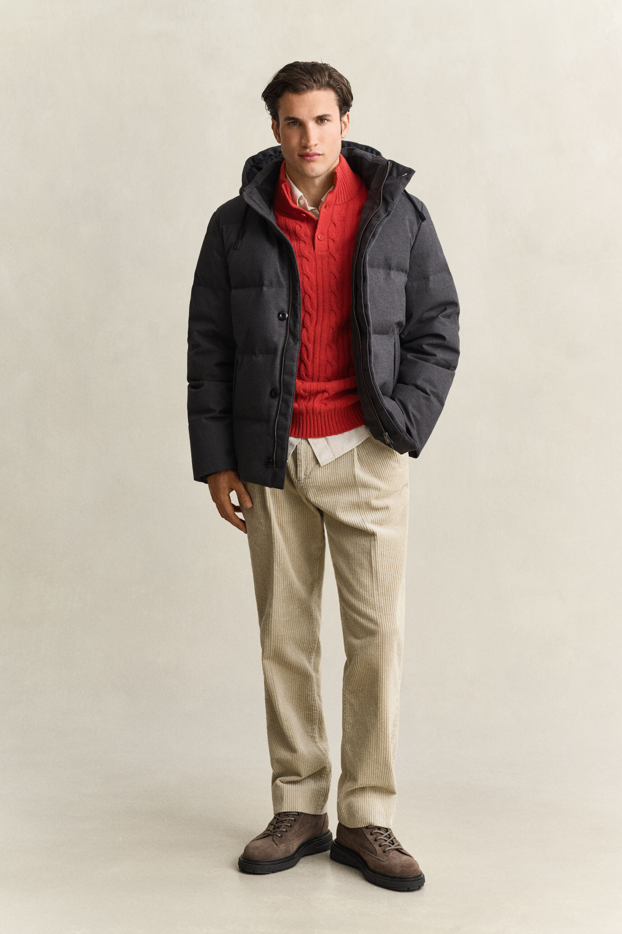Flanelldaunenjacke