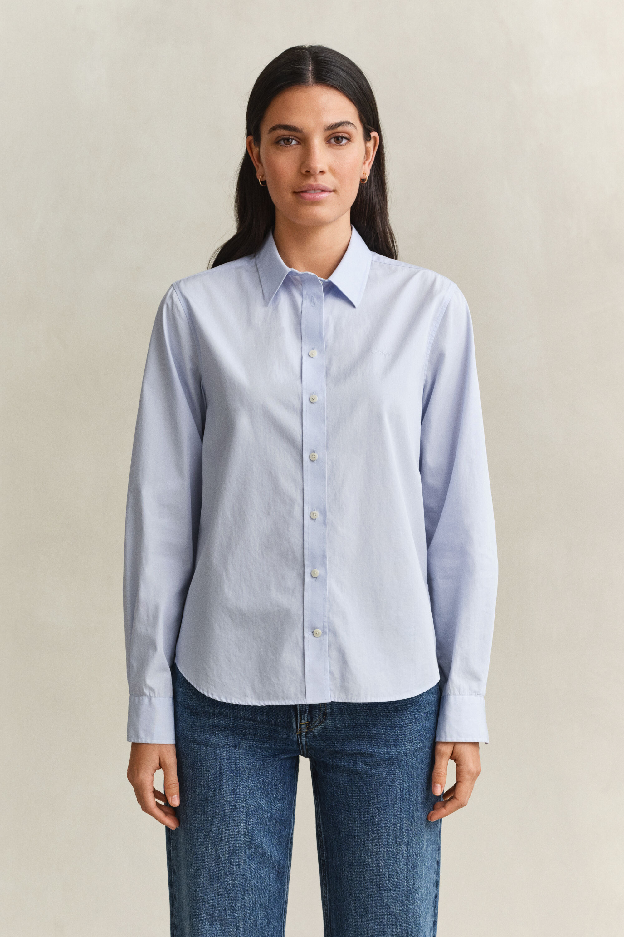 Regular Fit Classic Popeline Bluse