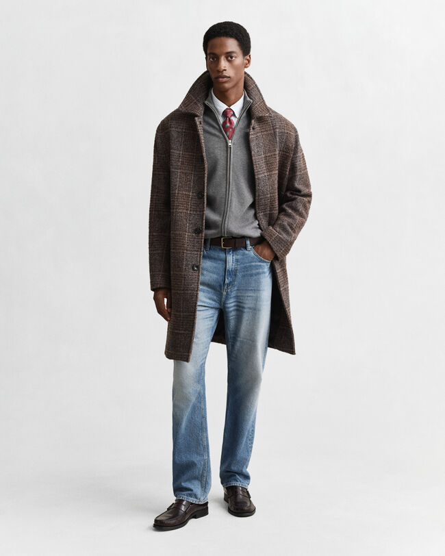 Casual Cotton Strickjacke mit Rei&szlig;verschluss