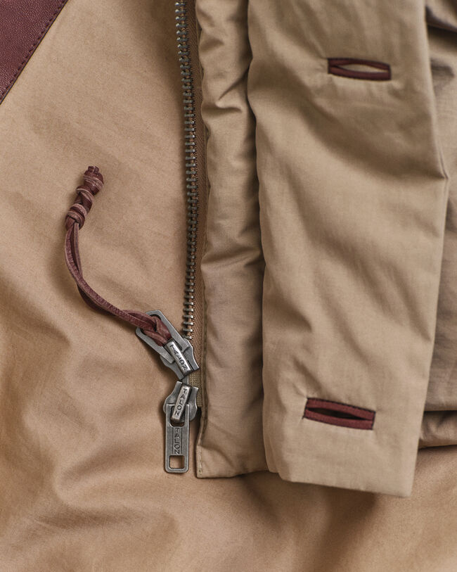 Baumwoll Parka mit G&auml;nsedaunenf&uuml;llung