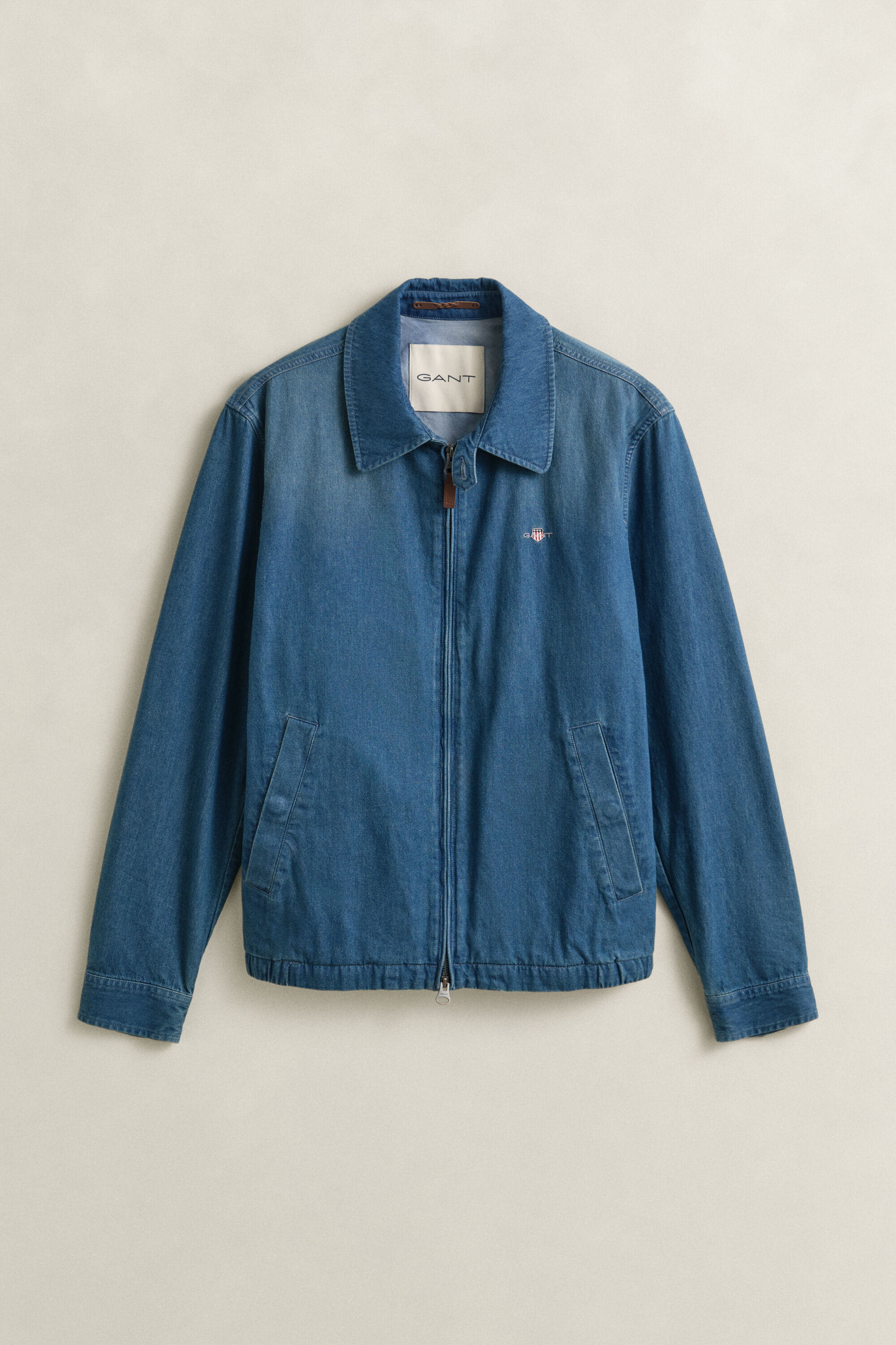 Indigo Windcheater aus Baumwolle