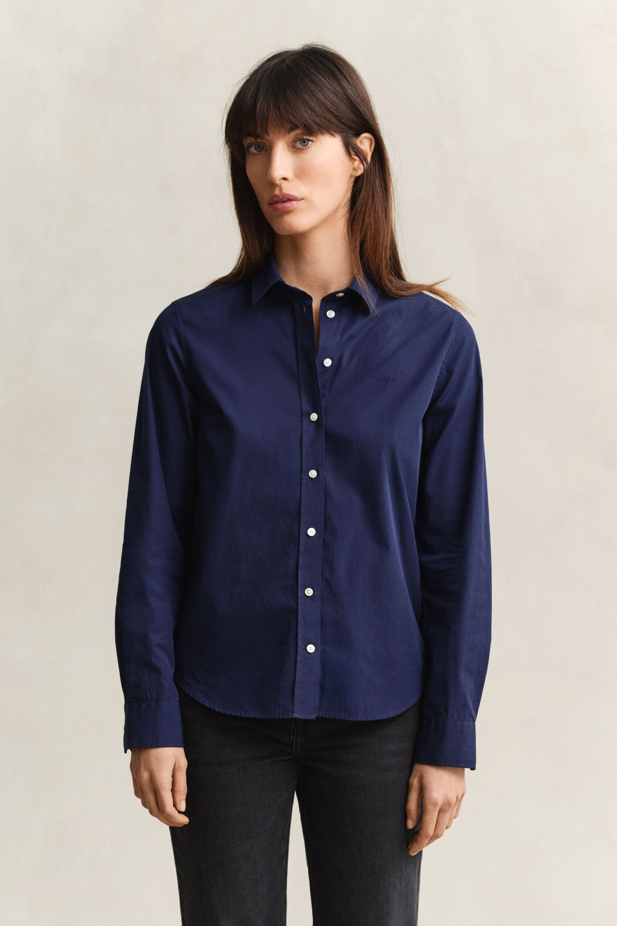 Regular Fit Classic Popeline Bluse