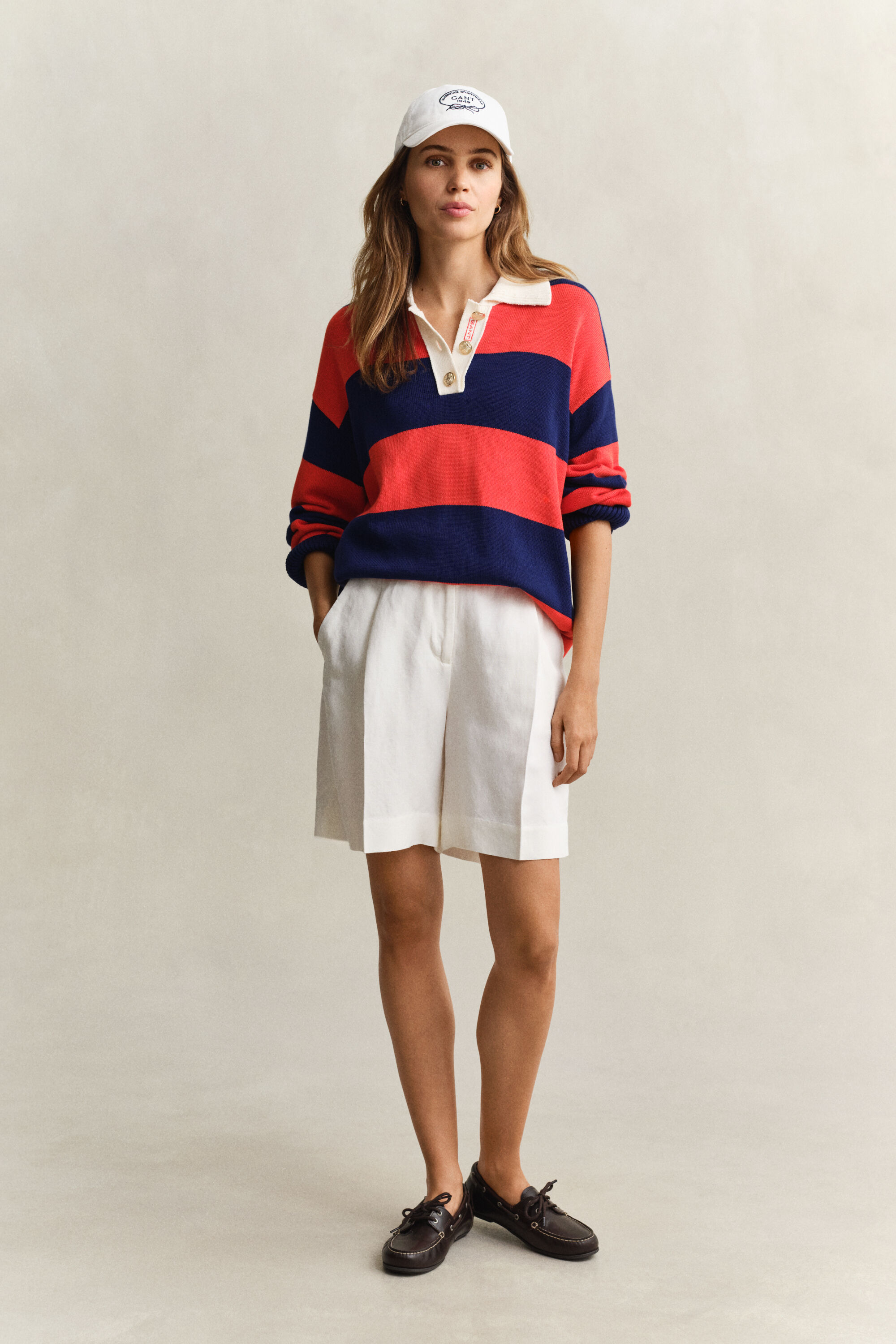 Formelle Shorts aus Leinenmix