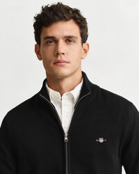 Casual Cotton Strickjacke mit Rei&szlig;verschluss