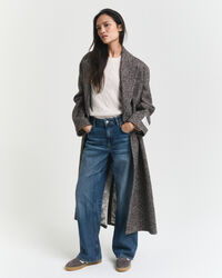 Lambswool Zopfstrick Rundhalspullover