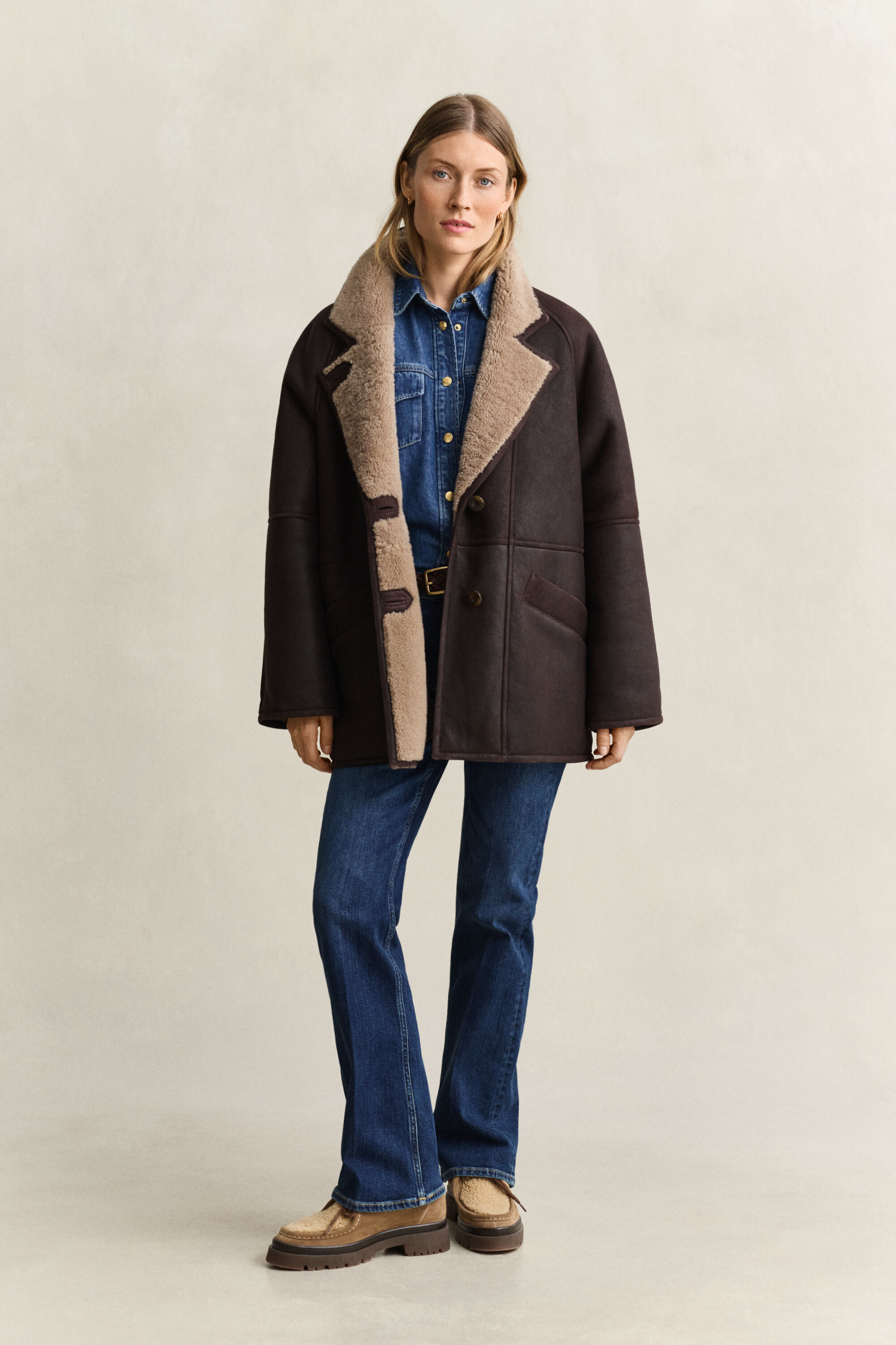 Shearling-Jacke