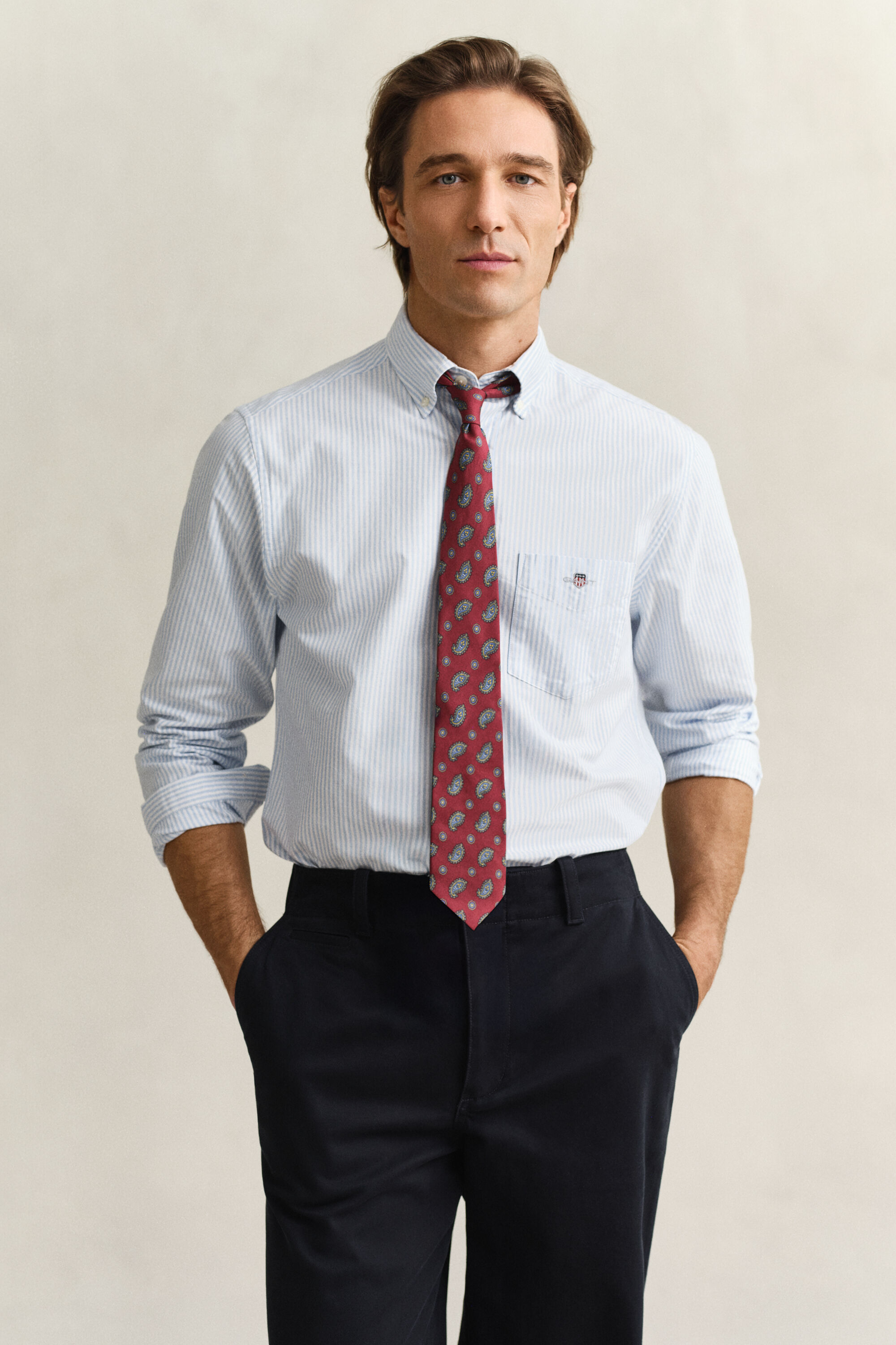 Banker Stripe Classic Oxford-Hemd