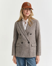 Strukturierter Regular Fit Blazer aus Wolle