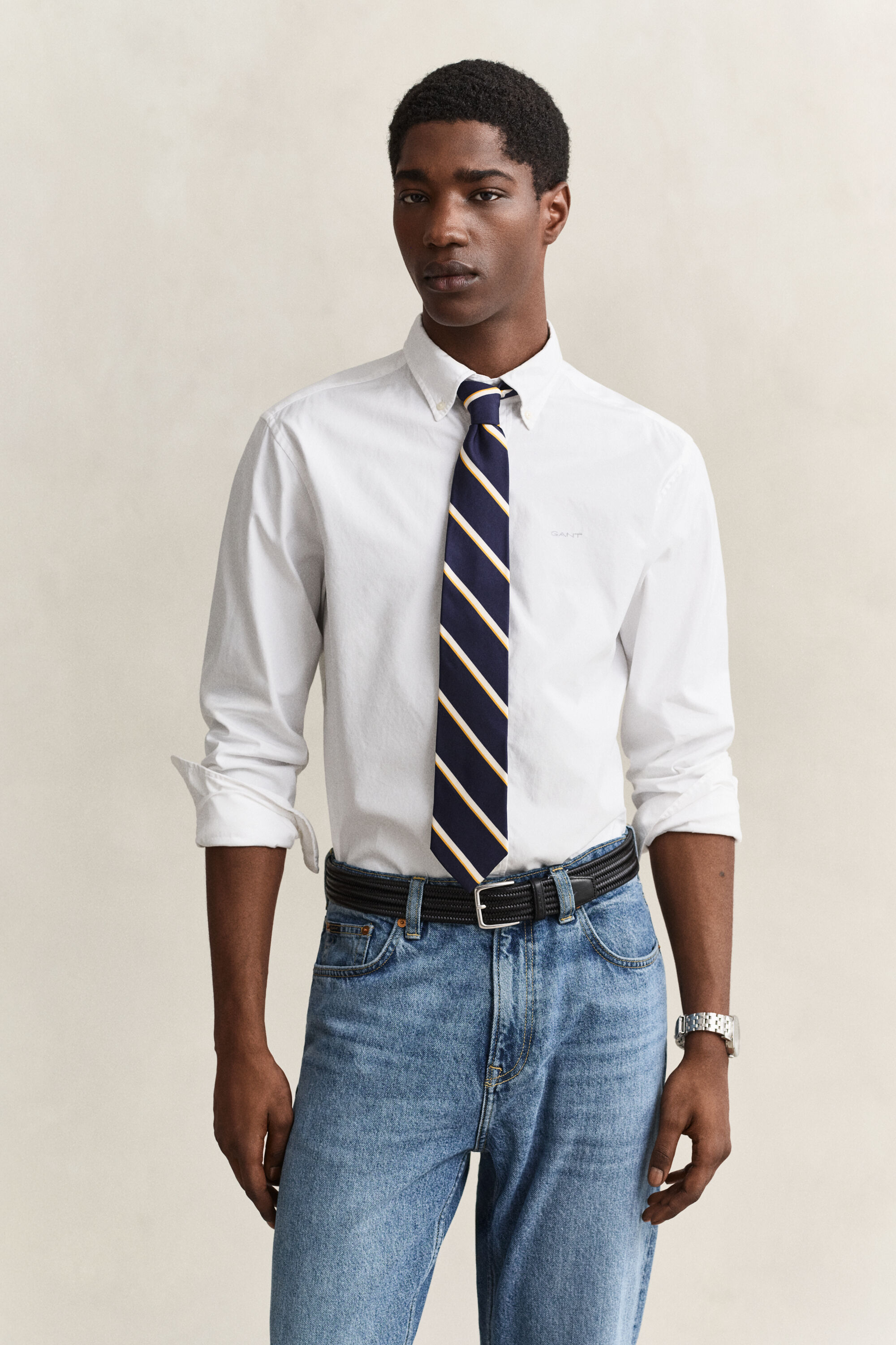 Regular Fit Pinpoint Oxford-Hemd