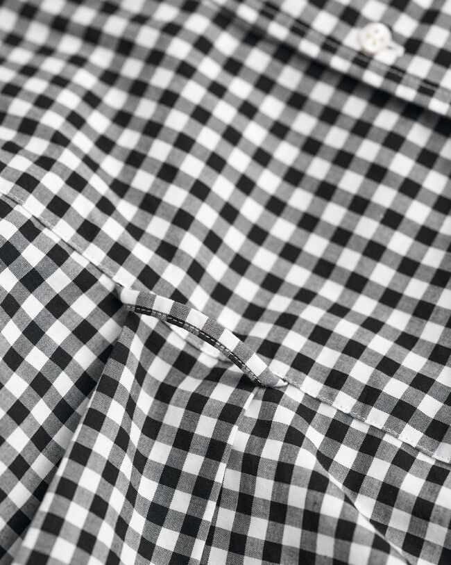 Regular Fit Classic Gingham Popeline Hemd