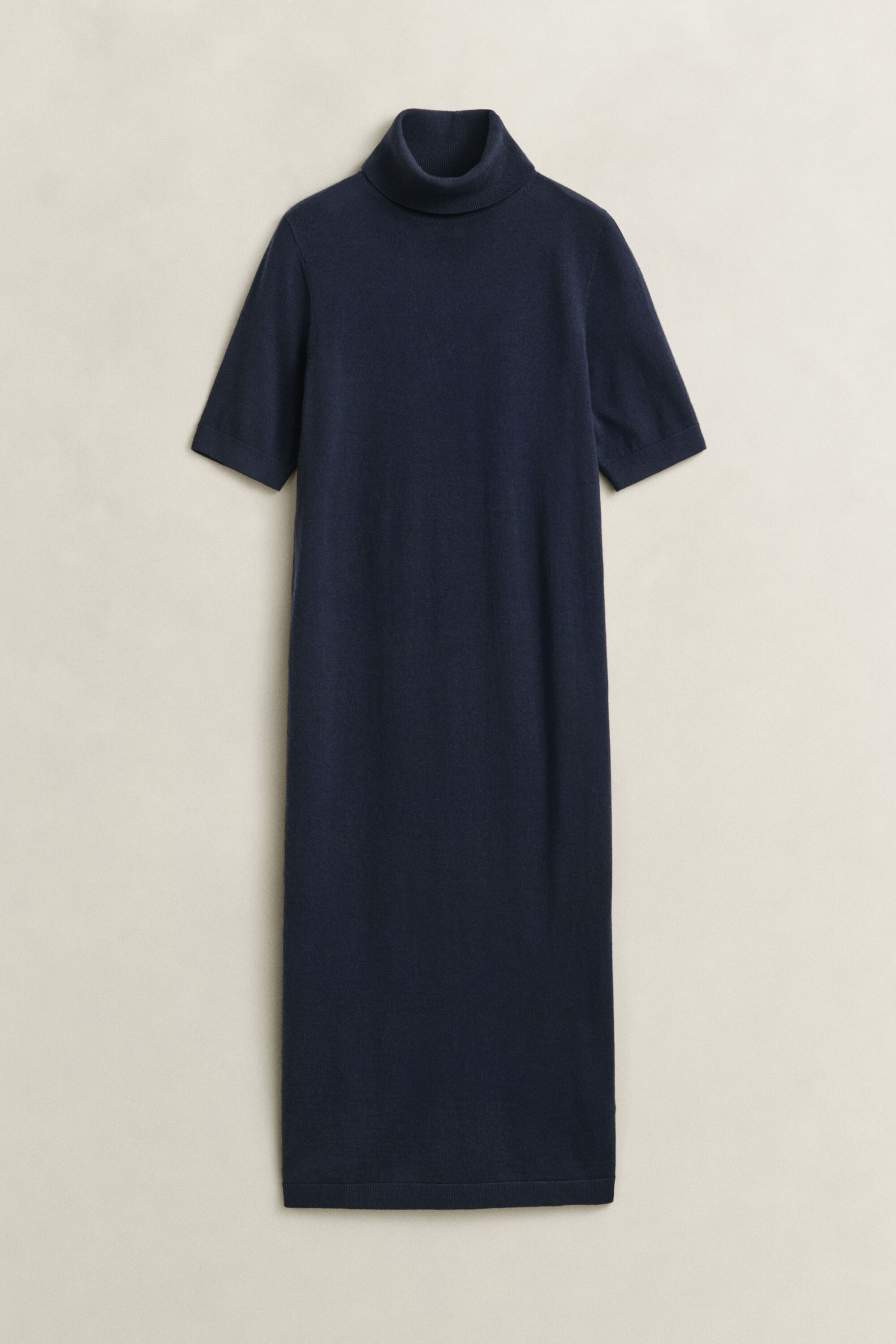 Rollkragenkleid aus Merinowolle