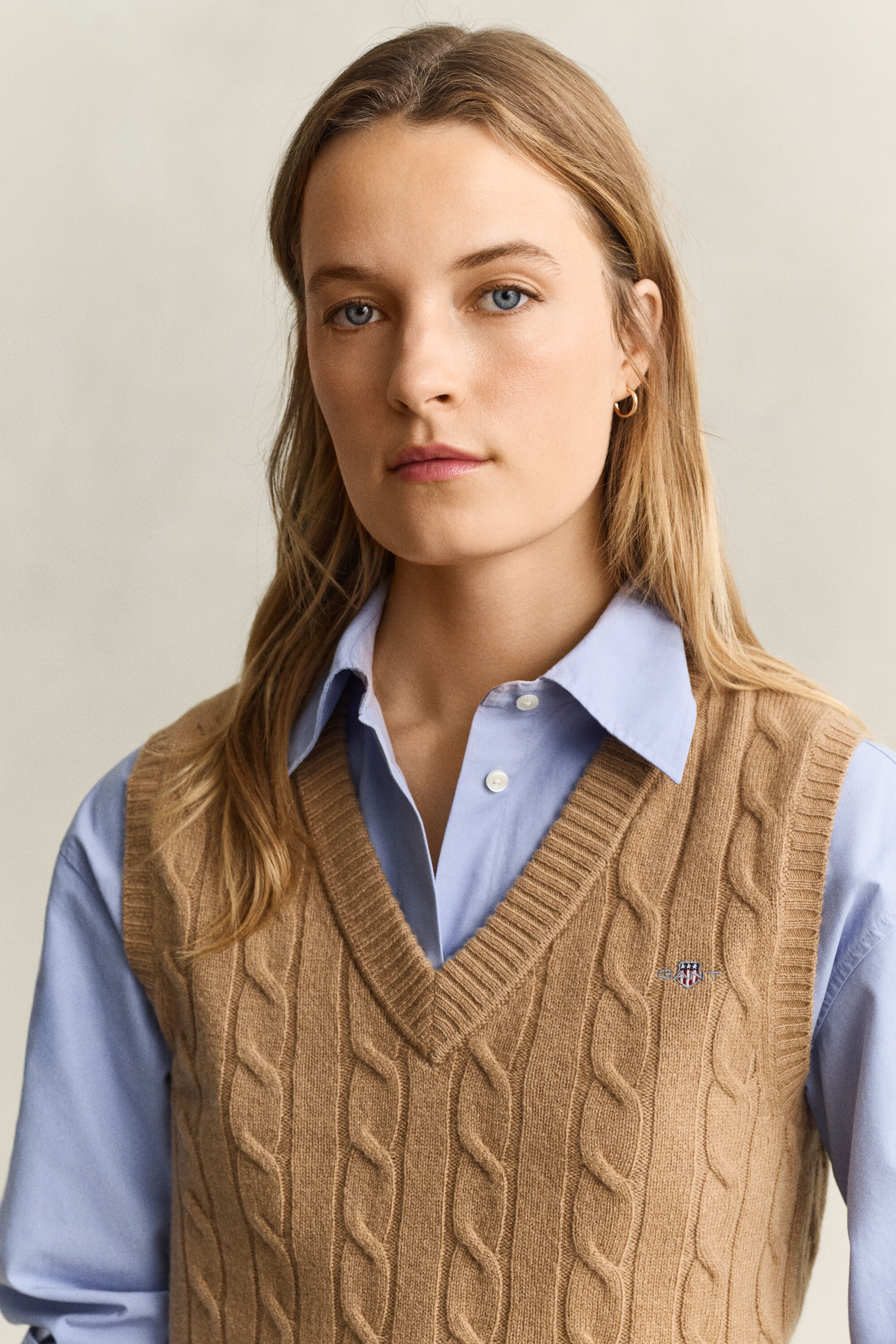 Zopfstrick Pullunder aus Lambswool