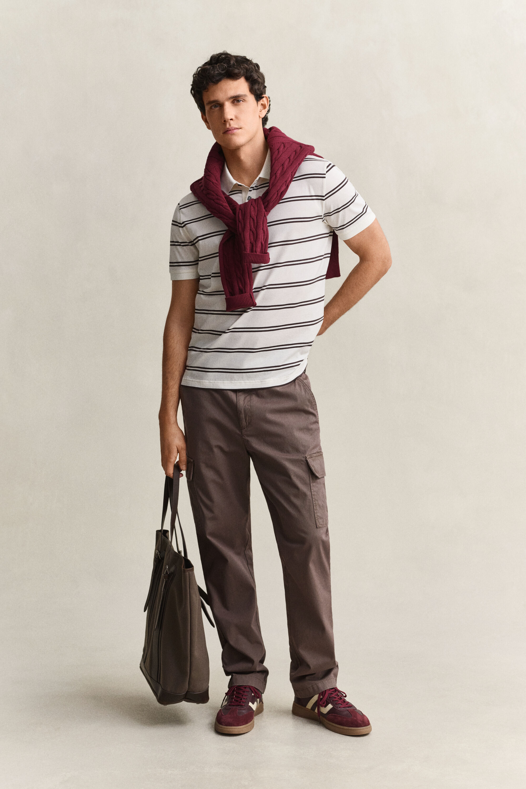 Gestreiftes Poloshirt aus Pima-Baumwolle