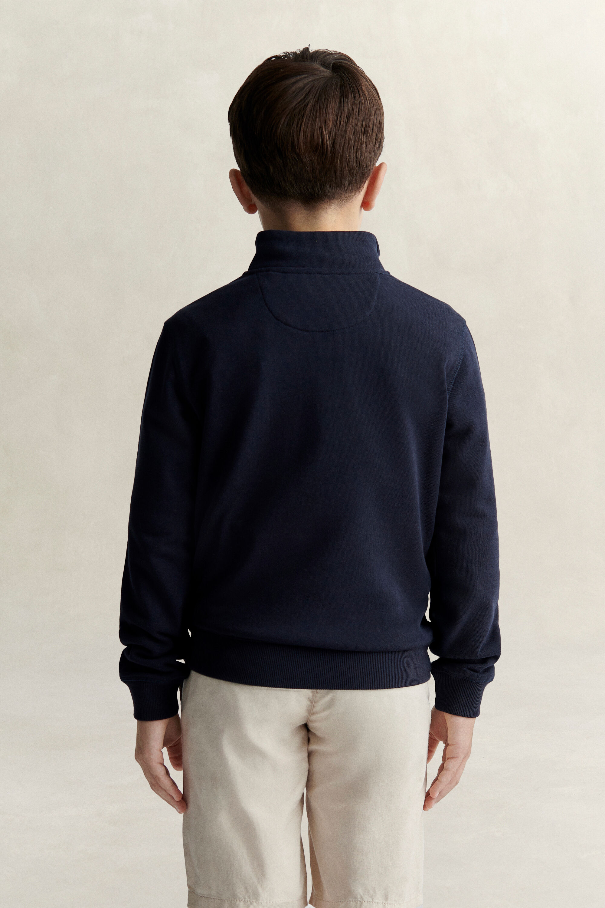 Teen Boys Shield Sweatshirt mit Reißverschlusskragen