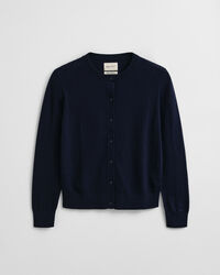 Leichte Rundhals-Strickjacke