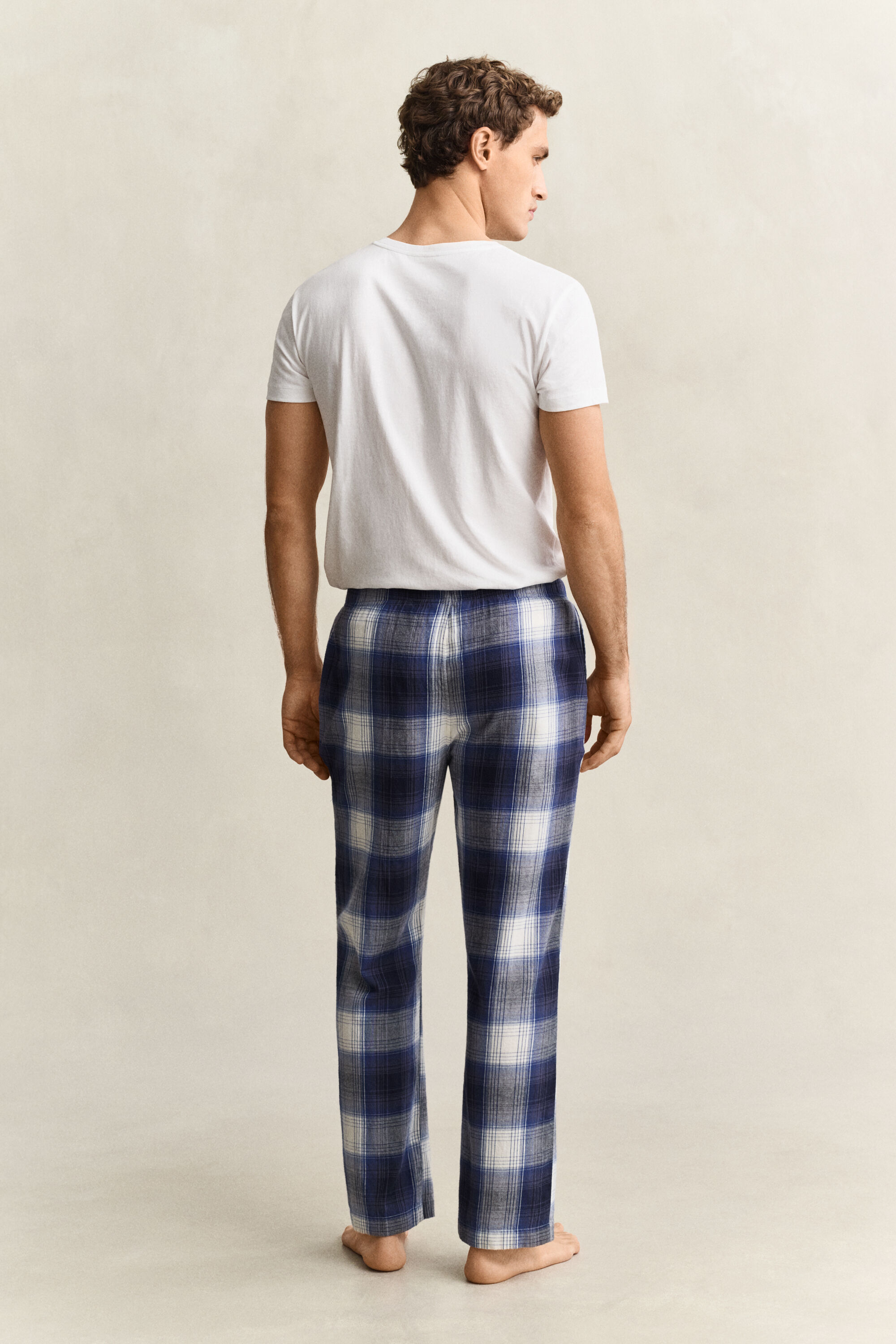 Flanellpyjamahose mit Karomuster