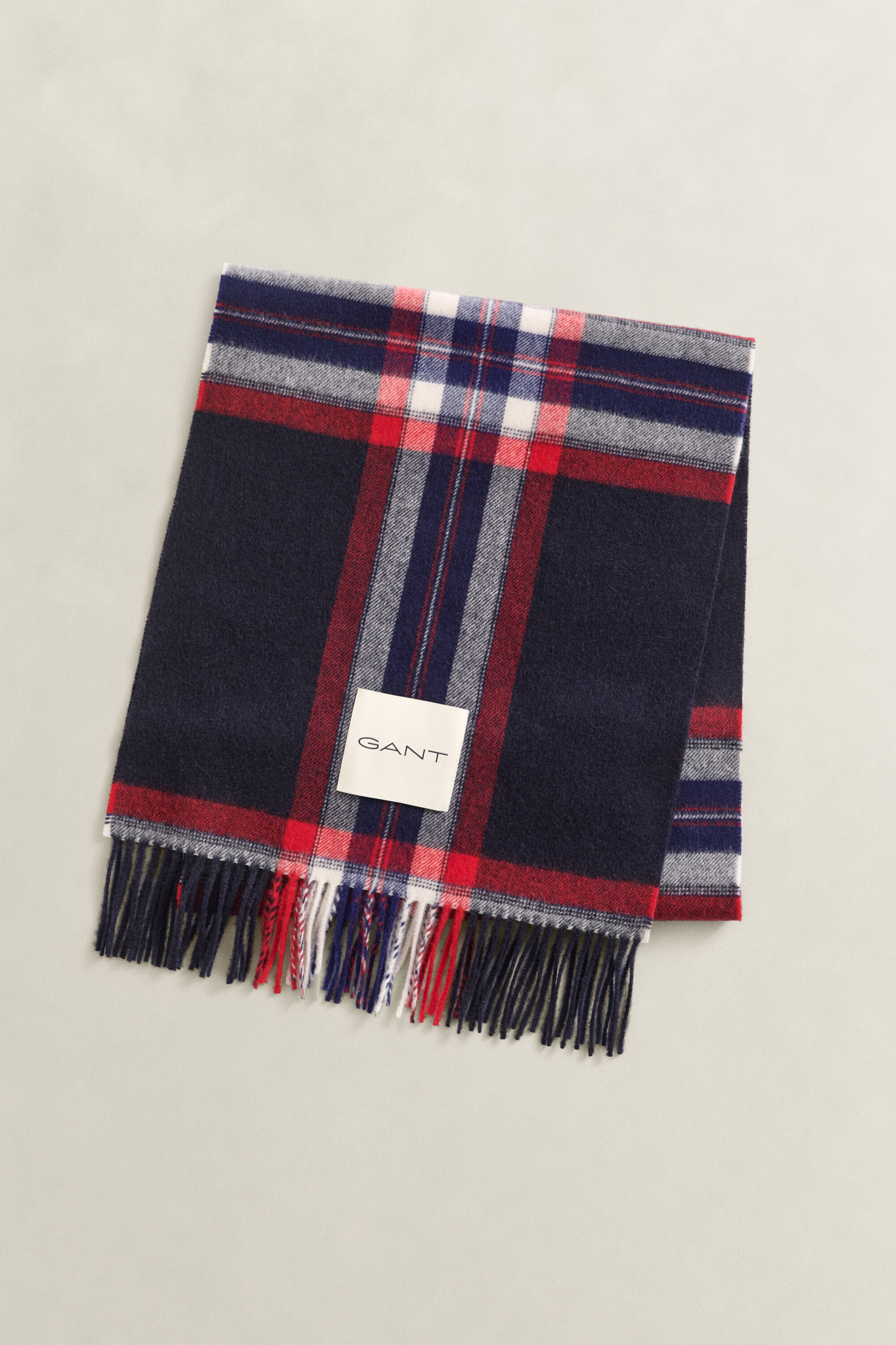Wollschal mit Tartan-Muster