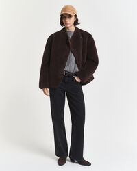 Zopfstrick Rundhalspullover aus Kaschmir