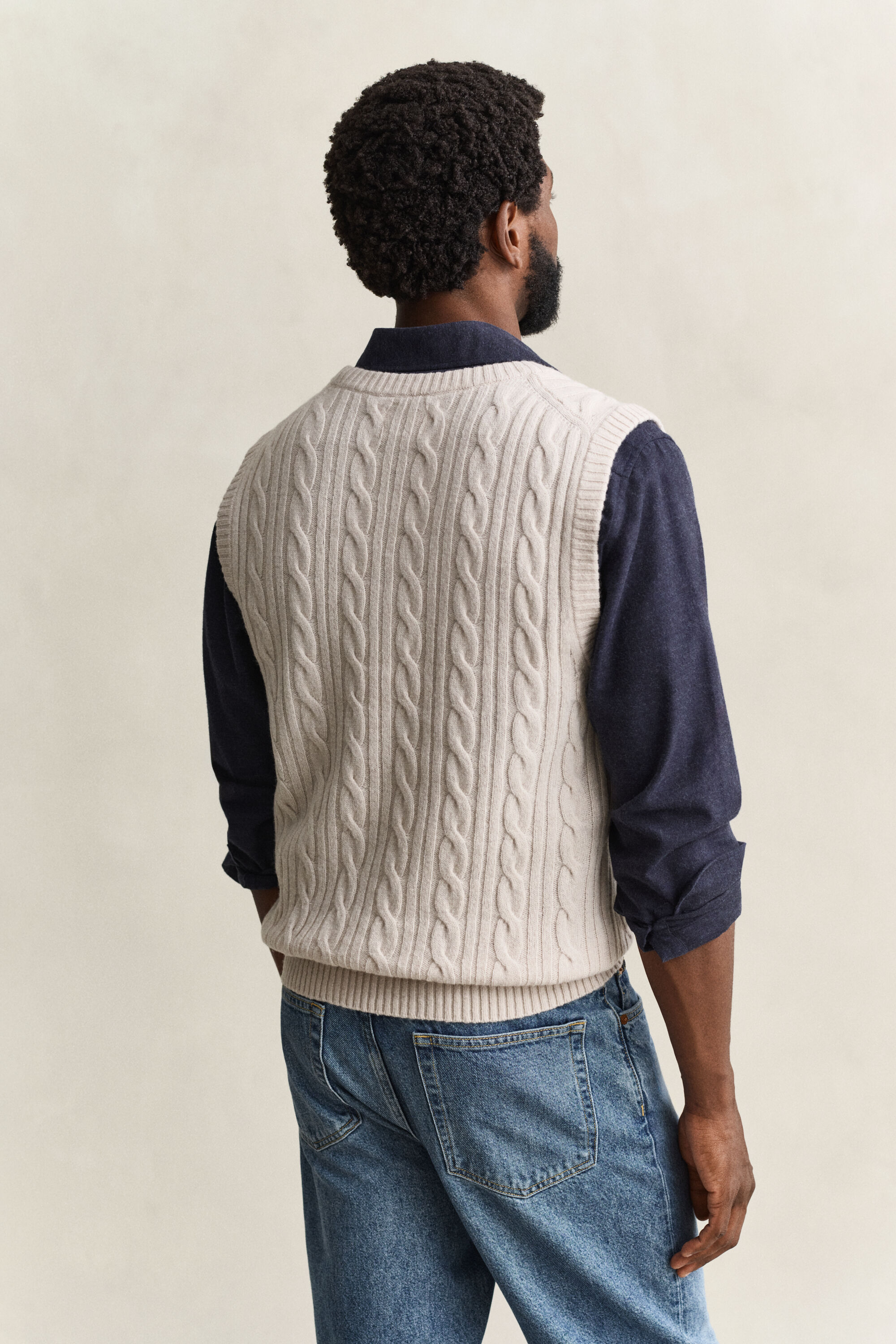 Zopfstrick Pullunder aus Lambswool