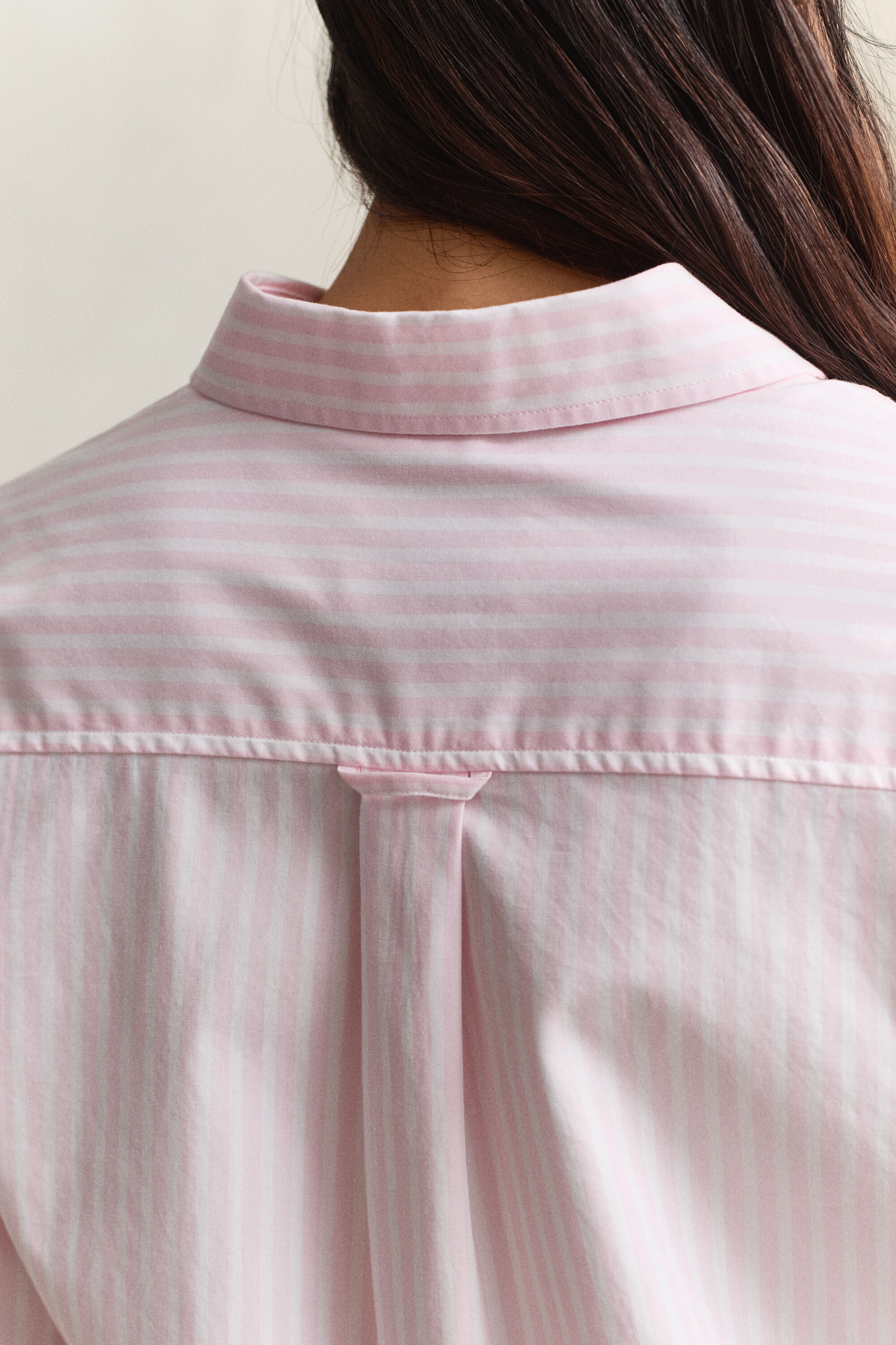 Popeline-Bluse im Regular Fit mit Streifen