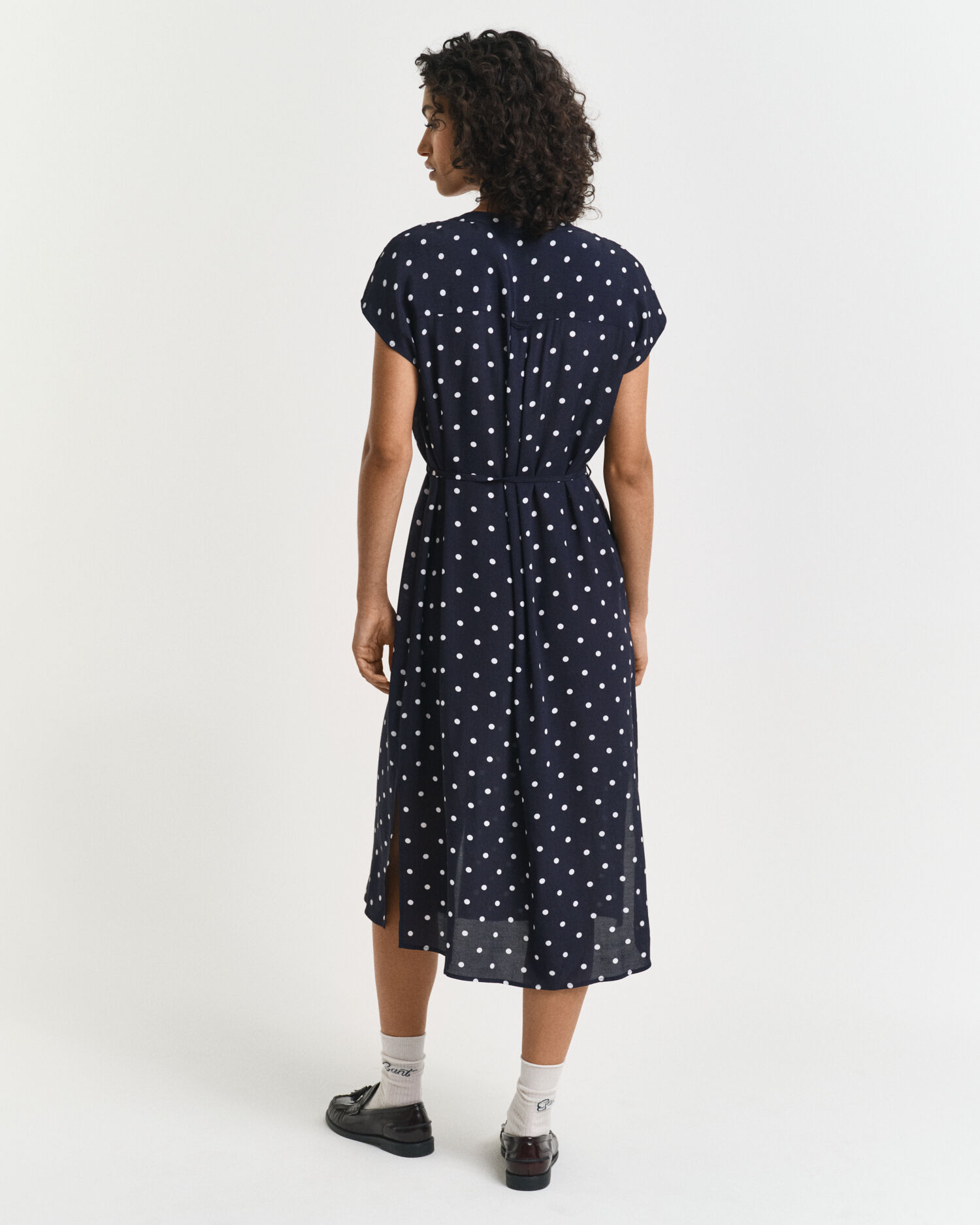 Kaftankleid mit Pünktchen-Print