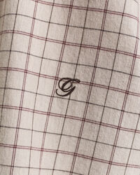 Angeraute Relaxed Fit Flanellbluse mit Karomuster