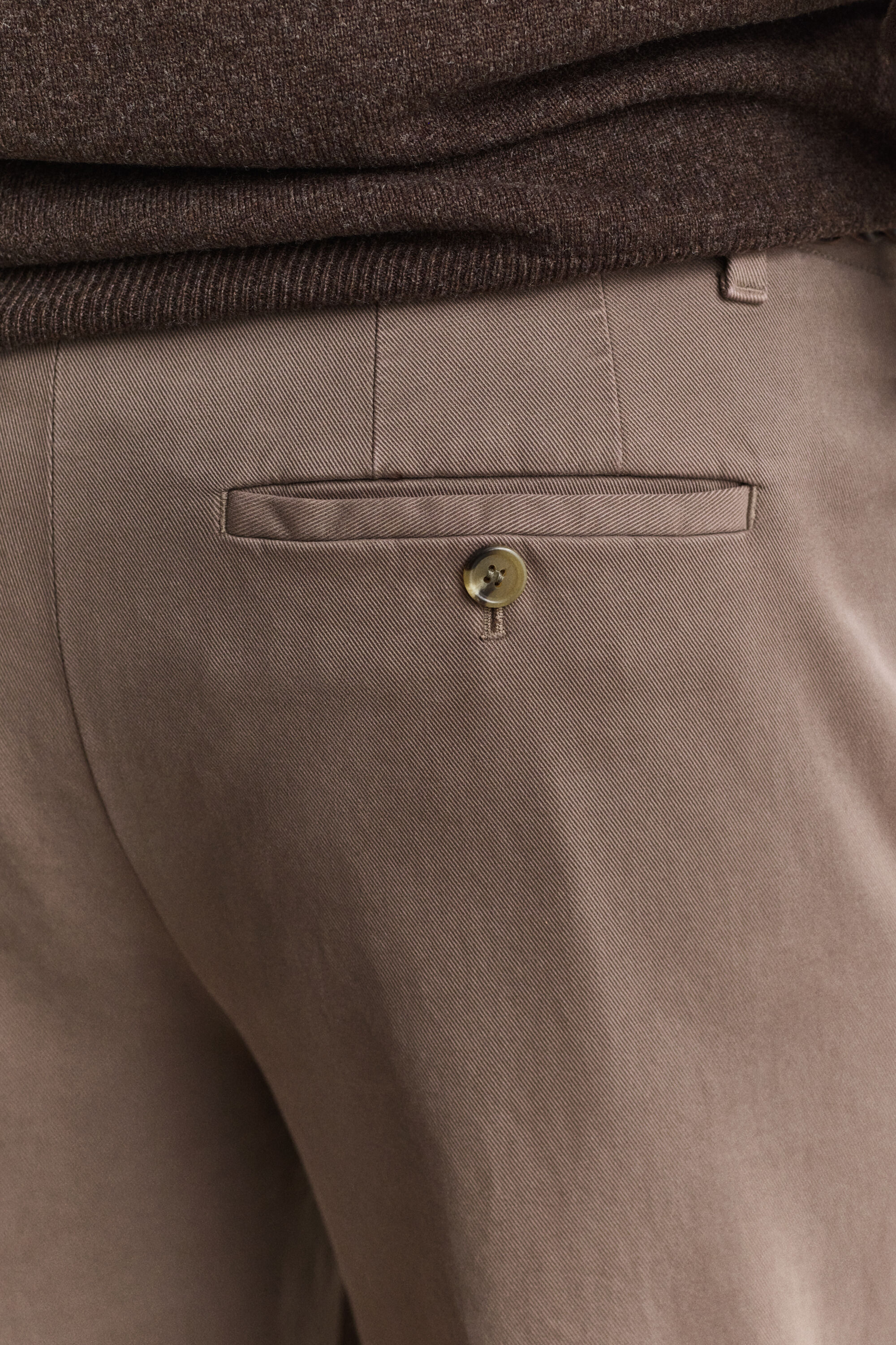 Chinohose aus angerauter Baumwolle