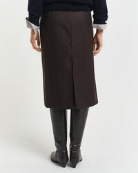 Bleistiftrock aus Wollmix in Midil&auml;nge