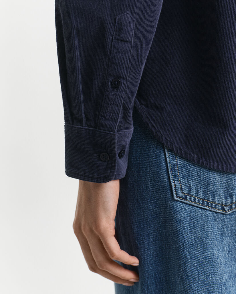 Regular Fit Cordbluse