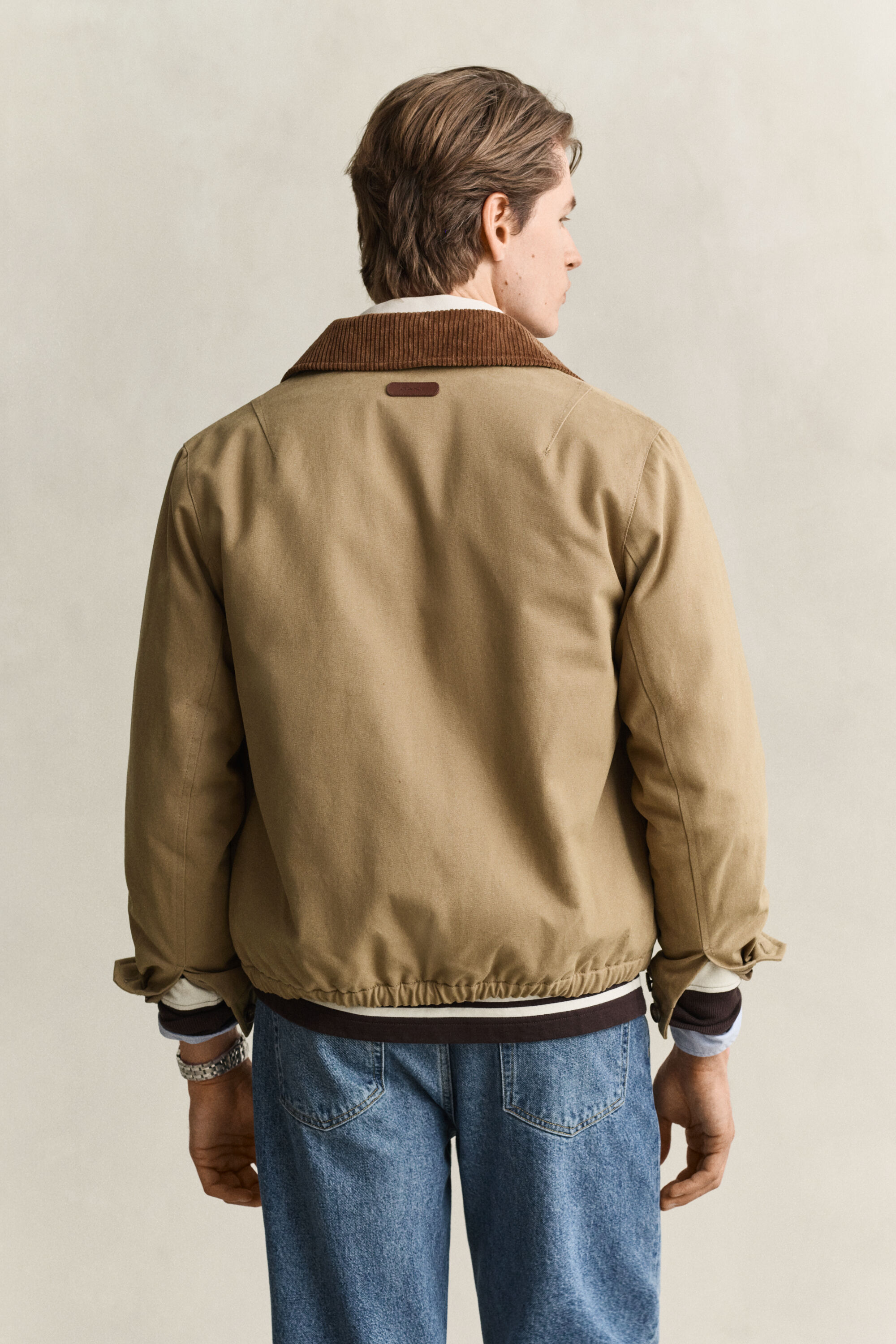 Harrington Jacke aus Moleskin