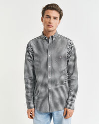 Regular Fit Classic Gingham Popeline Hemd