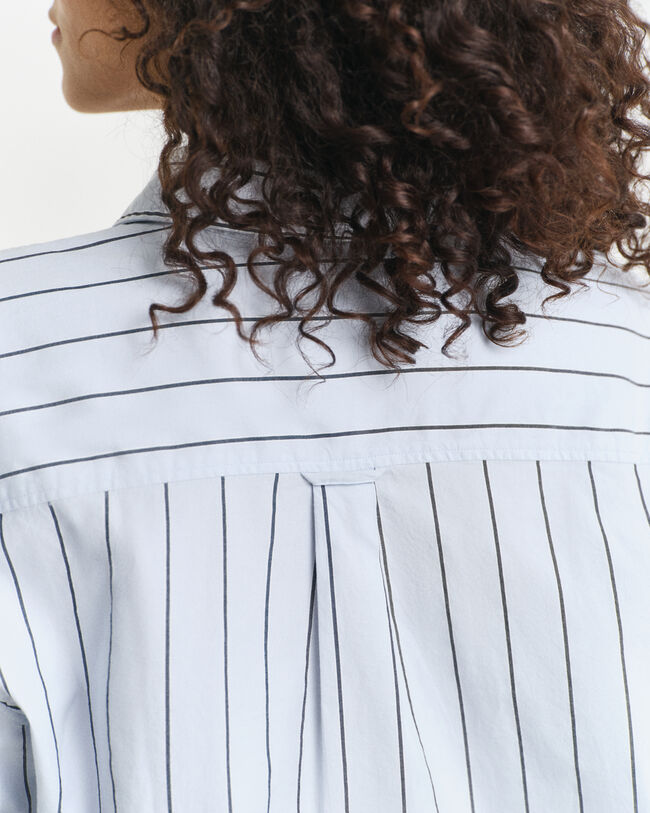 Gestreifte Relaxed Fit Luxury Oxford-Bluse