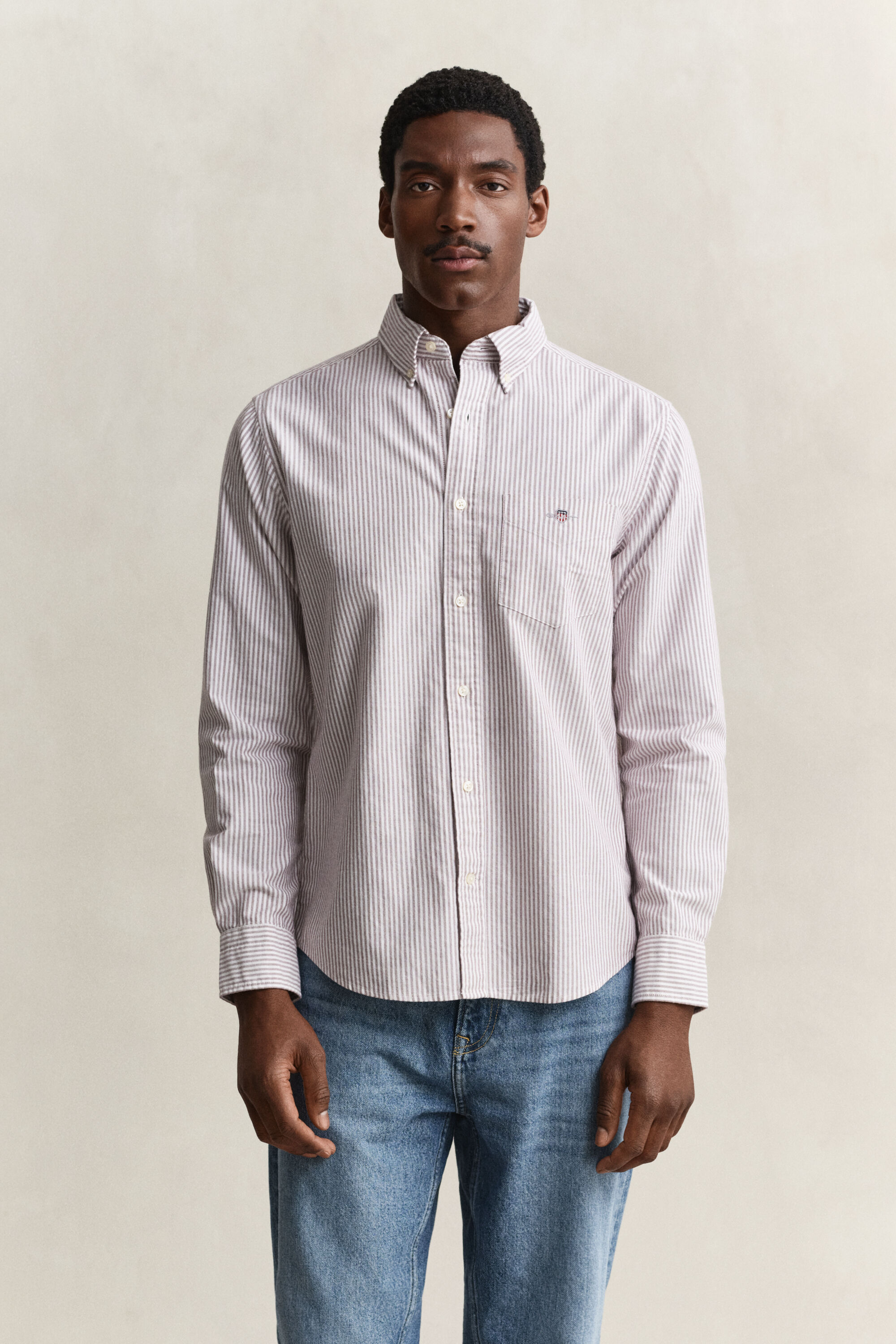 Classic Regular Fit Oxford-Hemd mit Streifen