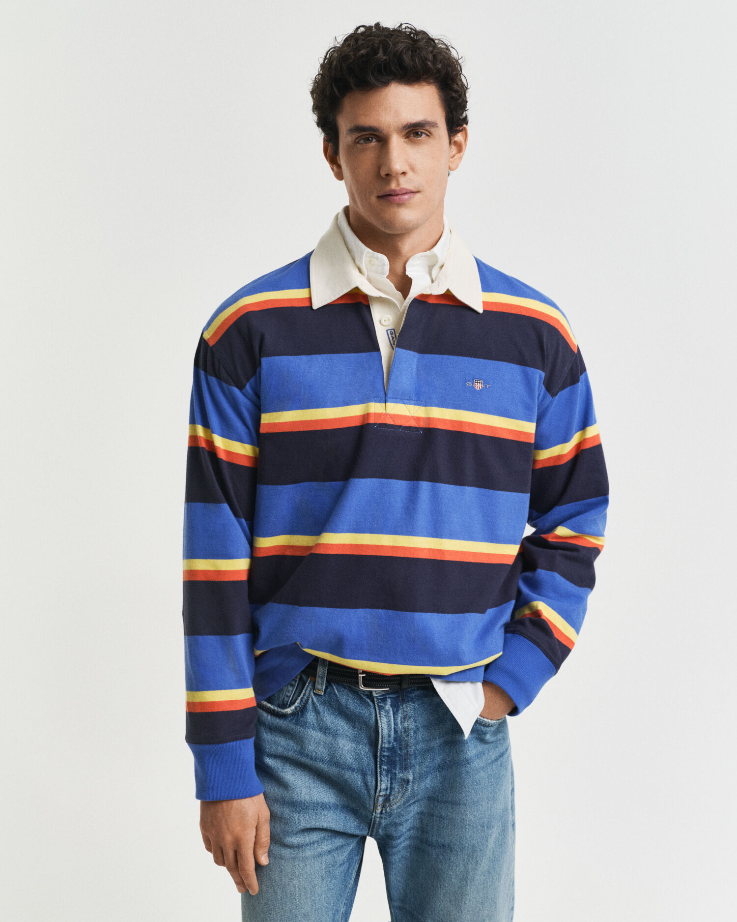 Heavy Rugger mit bunten Streifen